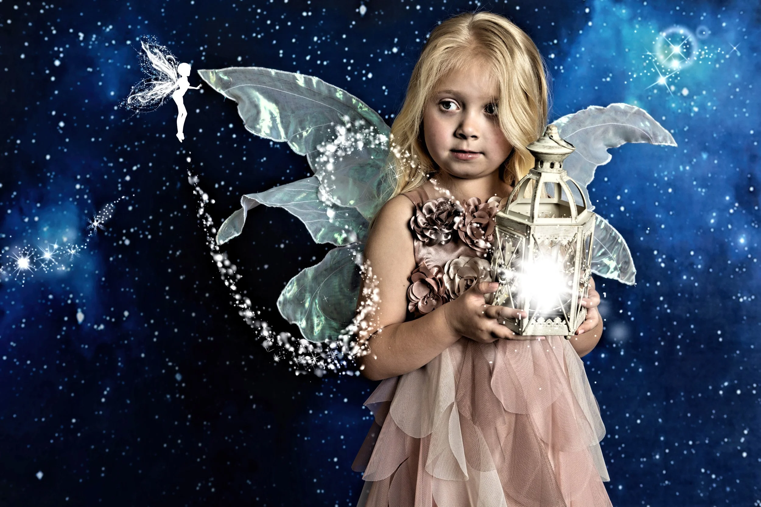 Fairy portrait session photographed at Studio Q Photography in Vancouver WA.