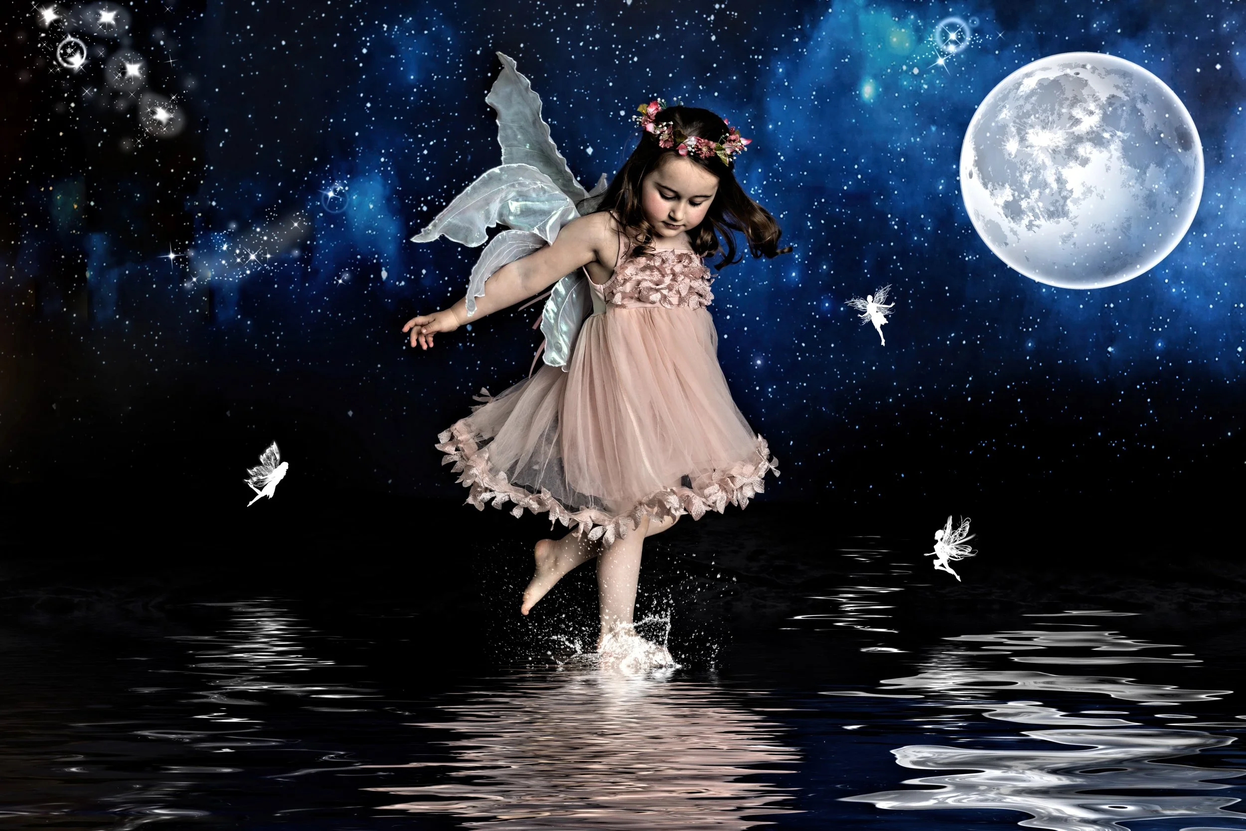 Fairy portrait session photographed at Studio Q Photography in Vancouver WA.