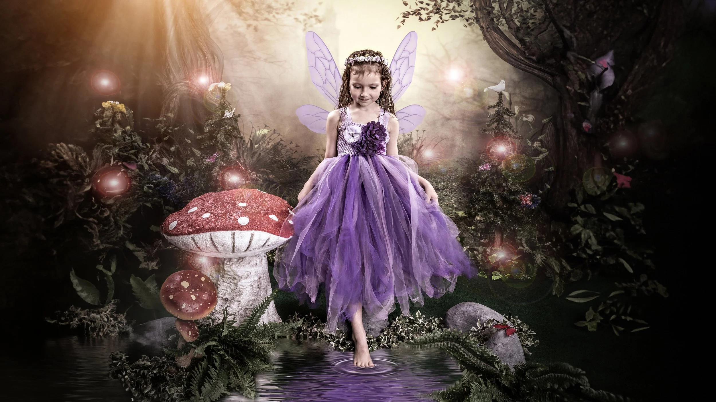 Fairy portrait session photographed at Studio Q Photography in Vancouver WA.