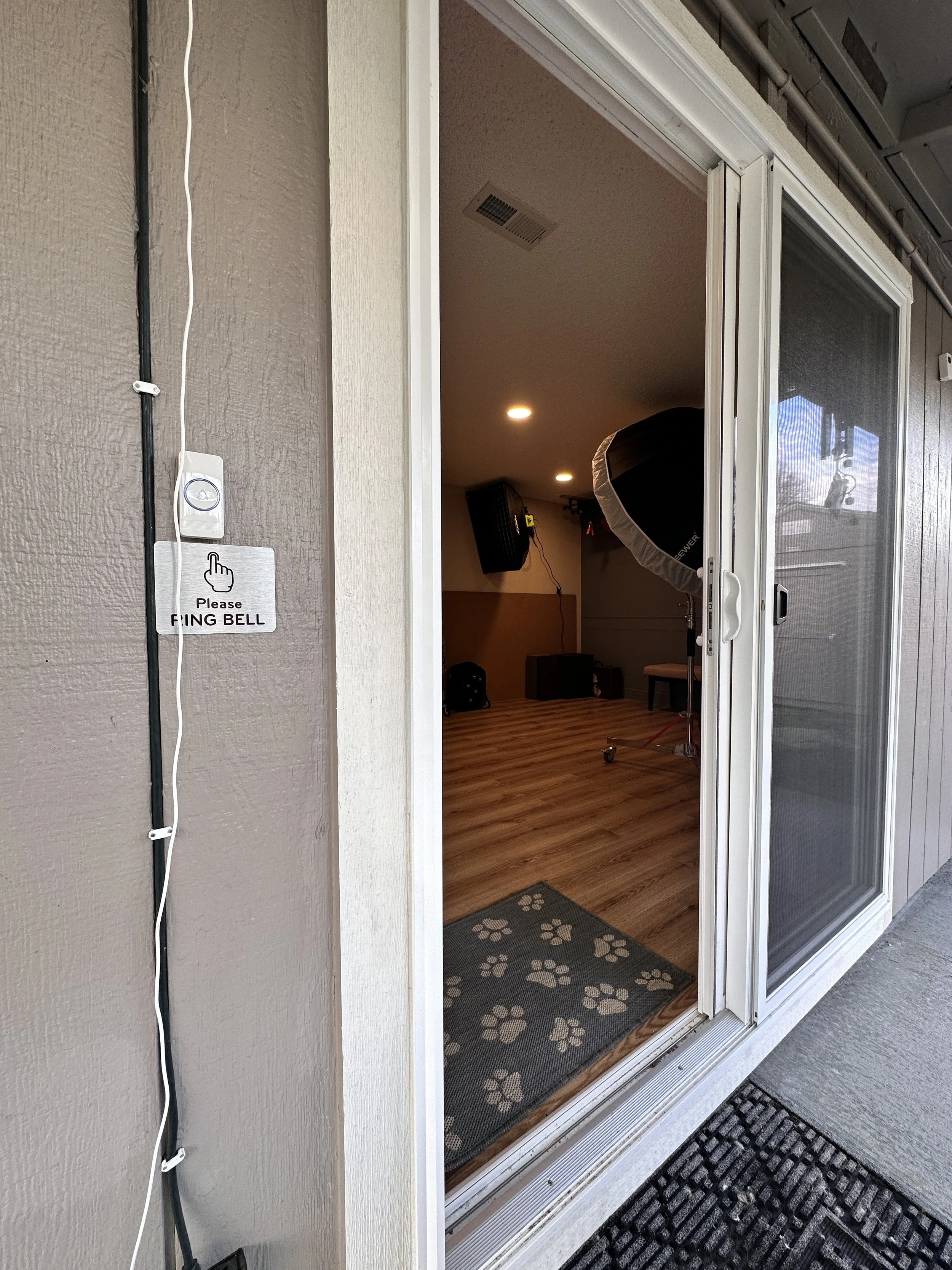 Entrance into Studio Q Photography