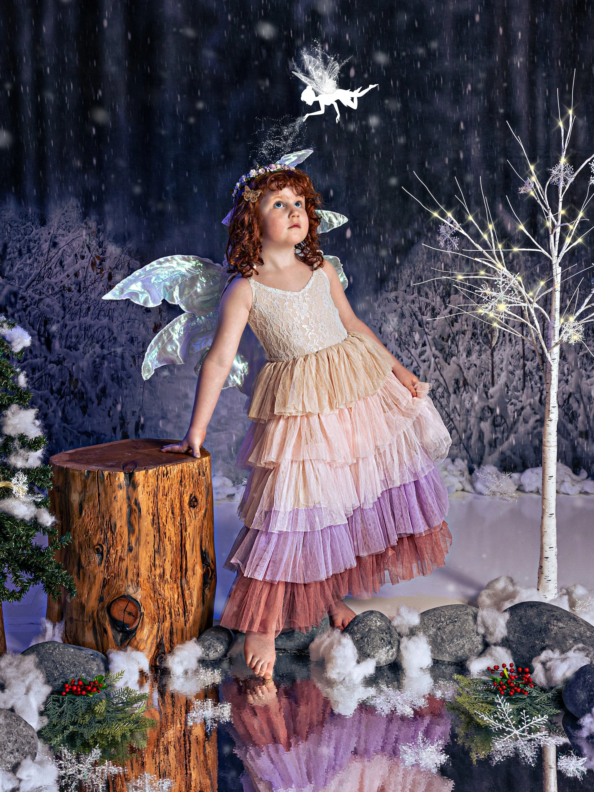 Fairy portrait session photographed at Studio Q Photography in Vancouver WA.