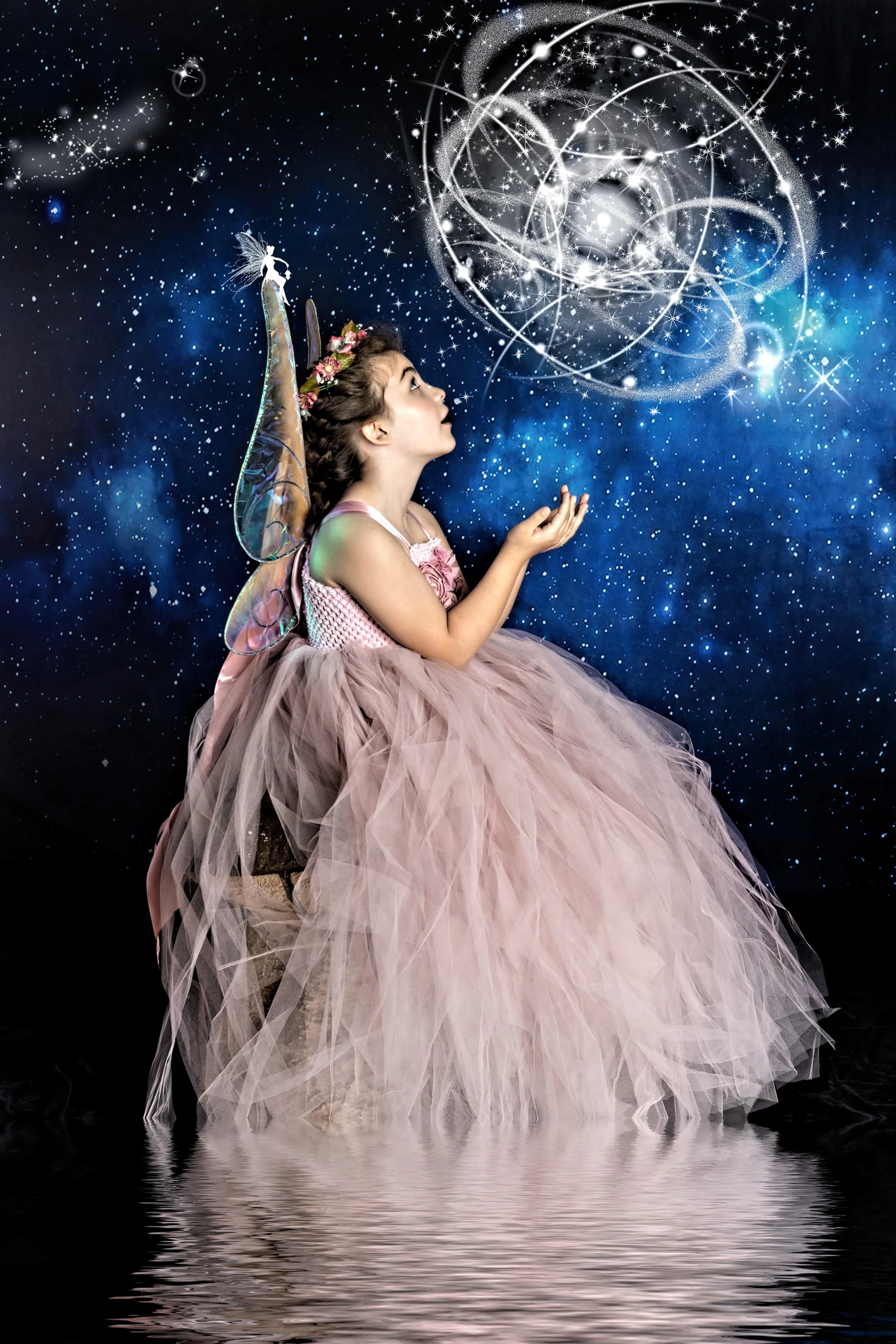 Fairy portrait session photographed at Studio Q Photography in Vancouver WA.