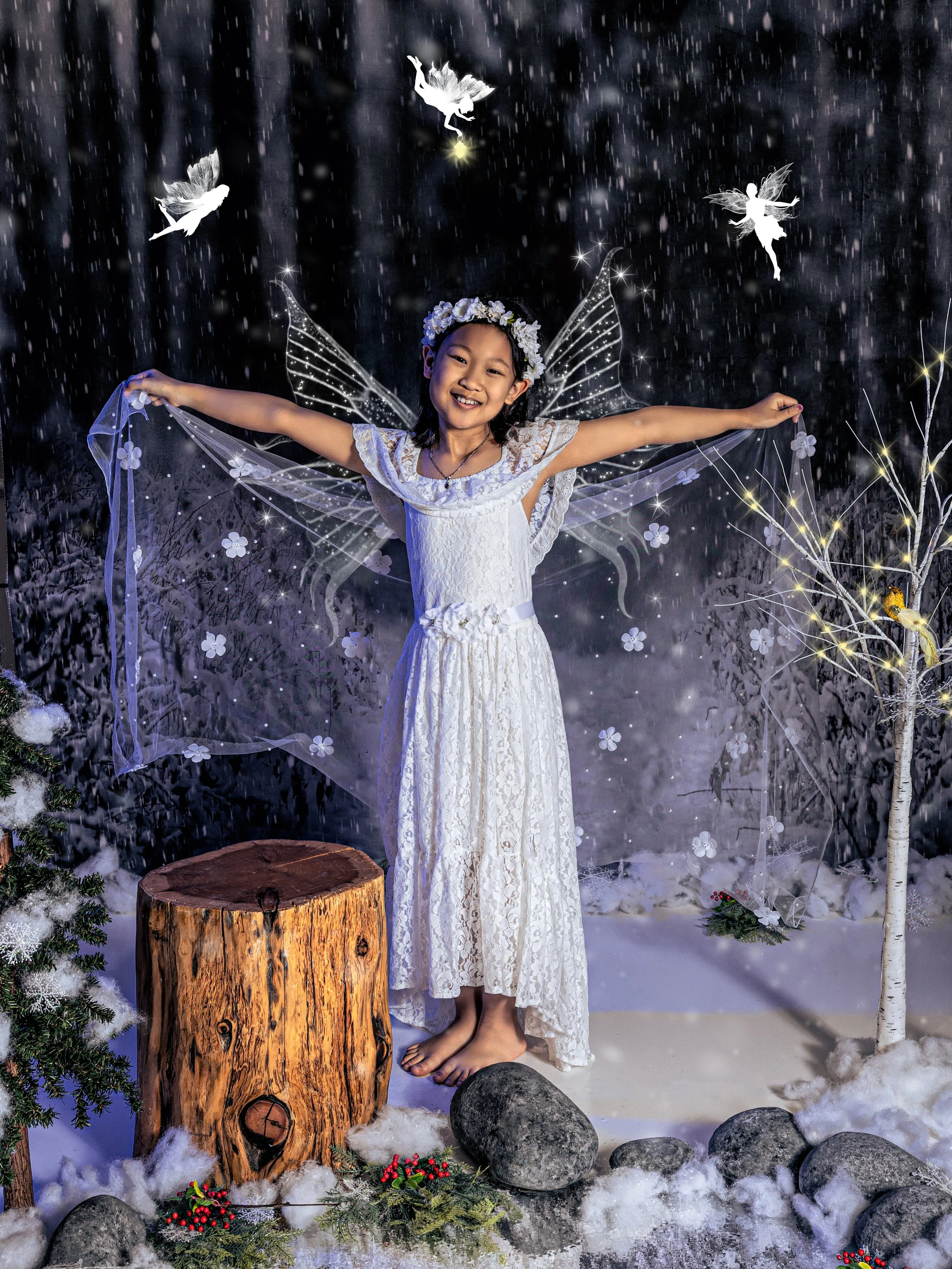 Fairy portrait session photographed at Studio Q Photography in Vancouver WA.