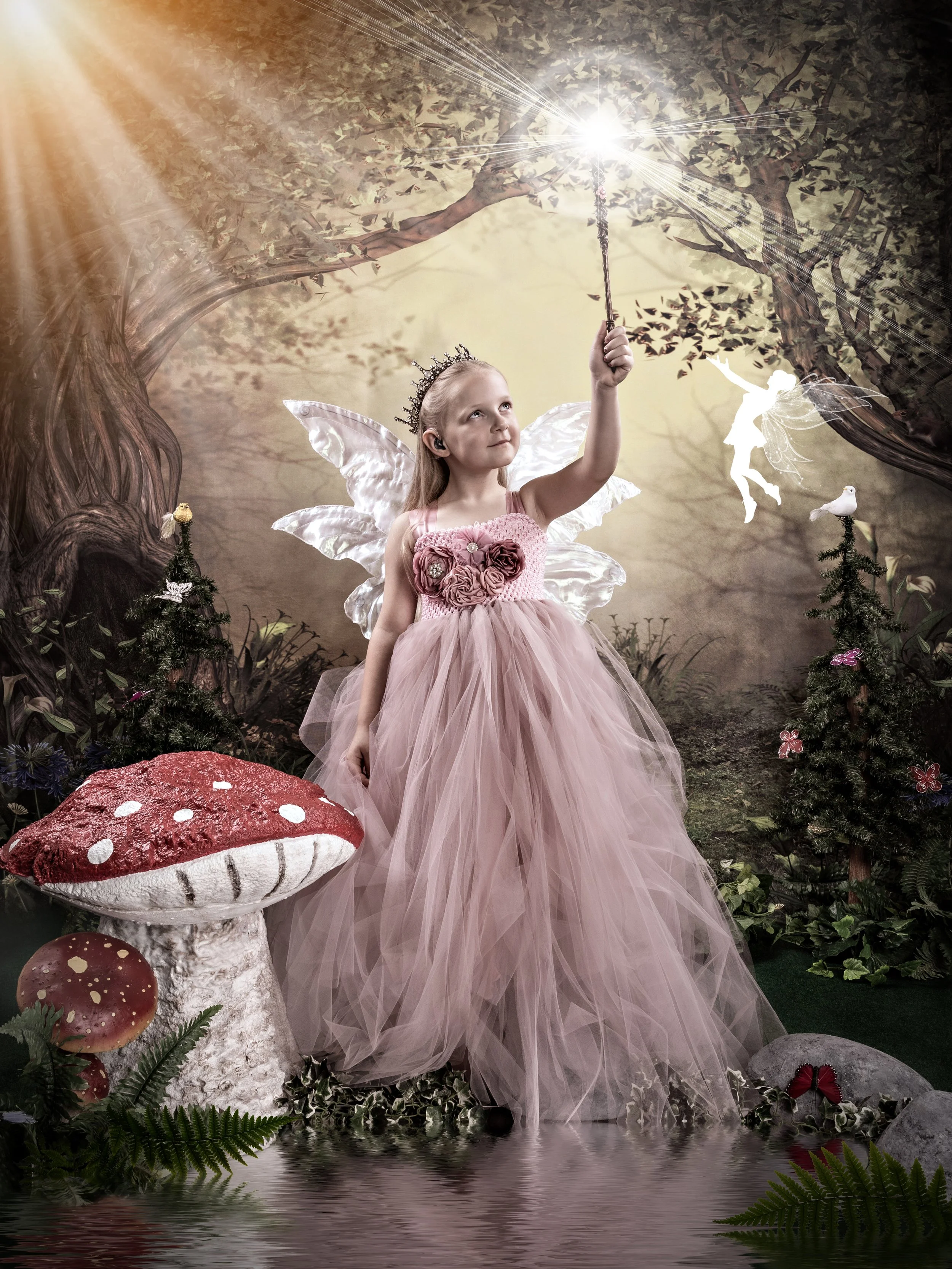 Fairy portrait session photographed at Studio Q Photography in Vancouver WA.