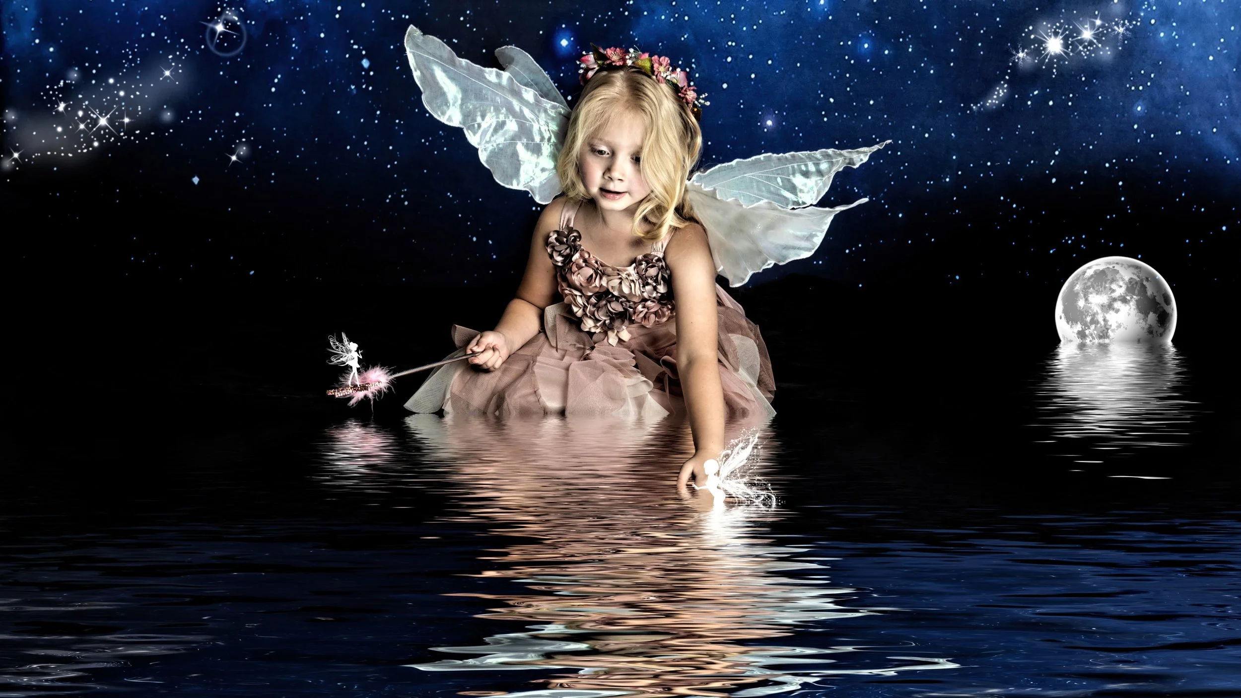 Fairy portrait session photographed at Studio Q Photography in Vancouver WA.