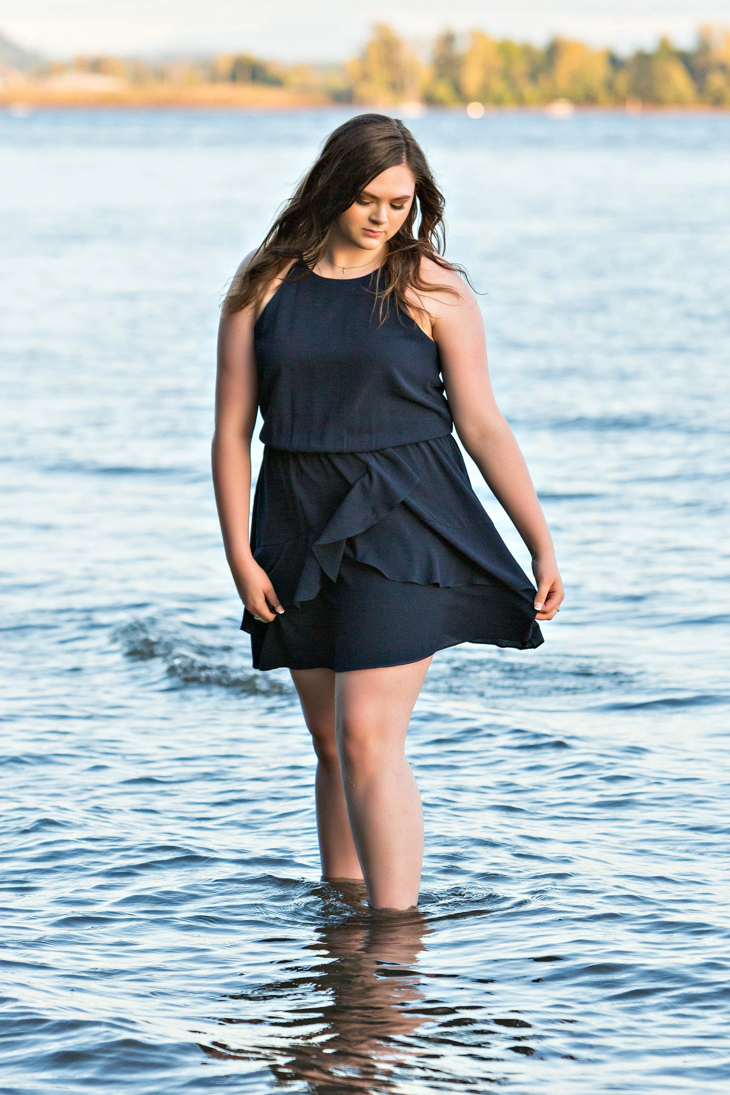 Natural senior portrait during an outdoor photography session in Vancouver, WA.