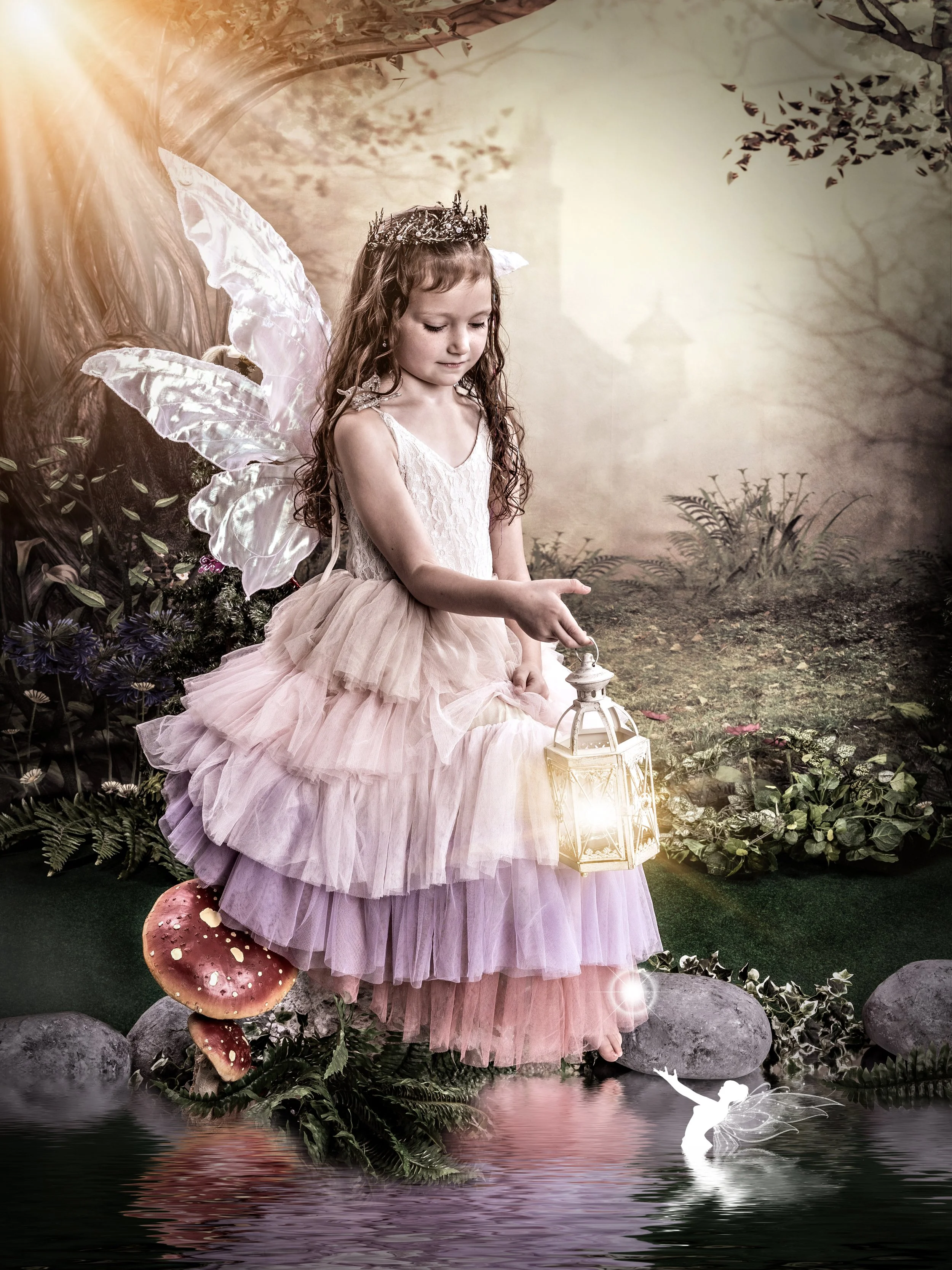 Fairy portrait session photographed at Studio Q Photography in Vancouver WA.