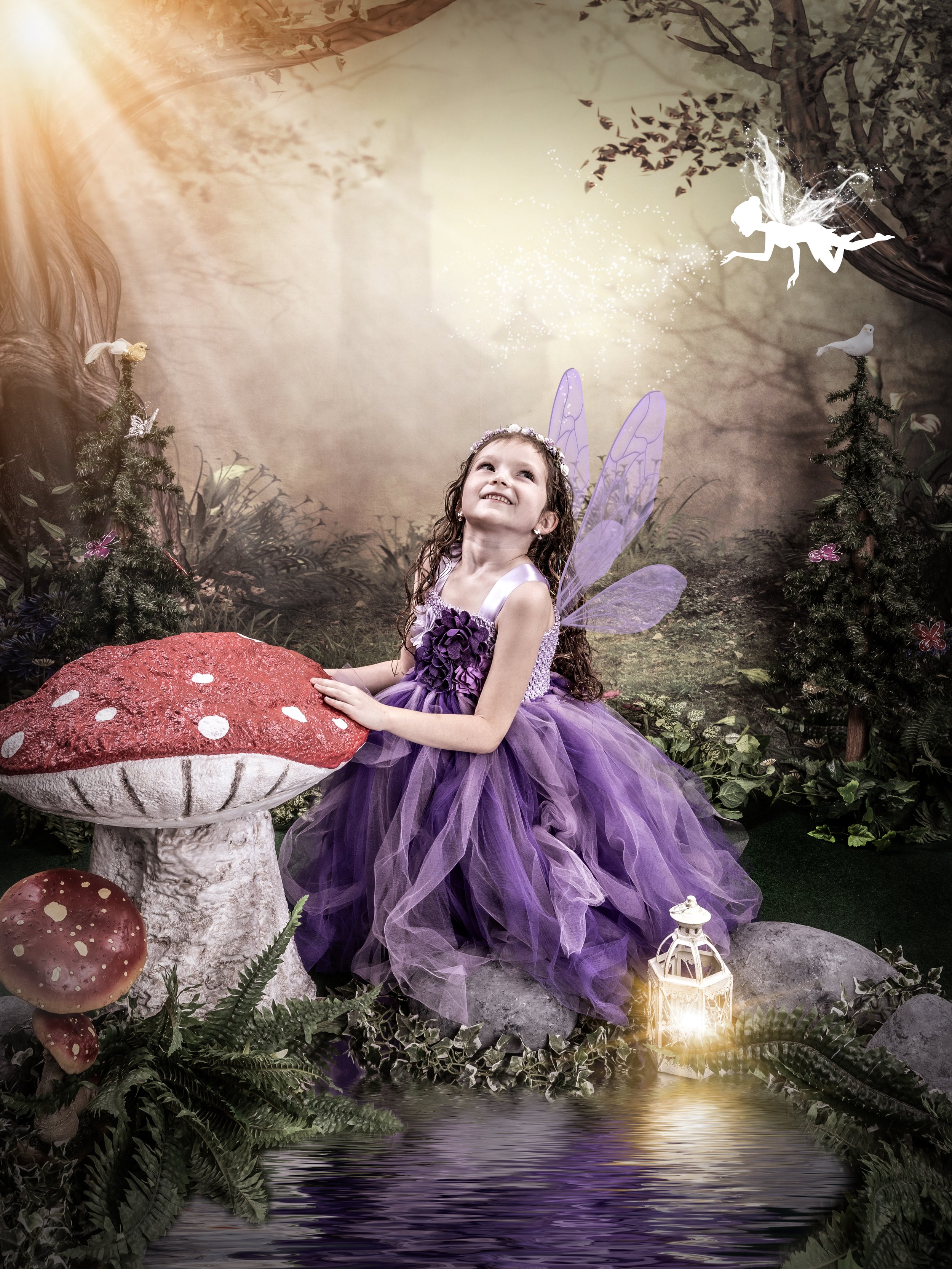 Fairy portrait session photographed at Studio Q Photography in Vancouver WA.