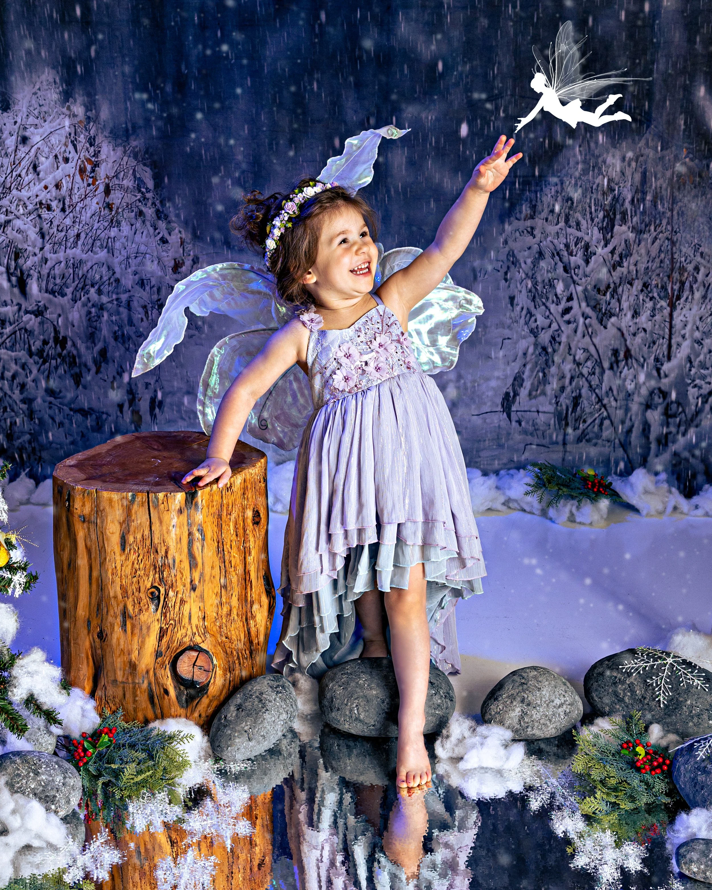 Fairy portrait session photographed at Studio Q Photography in Vancouver WA.