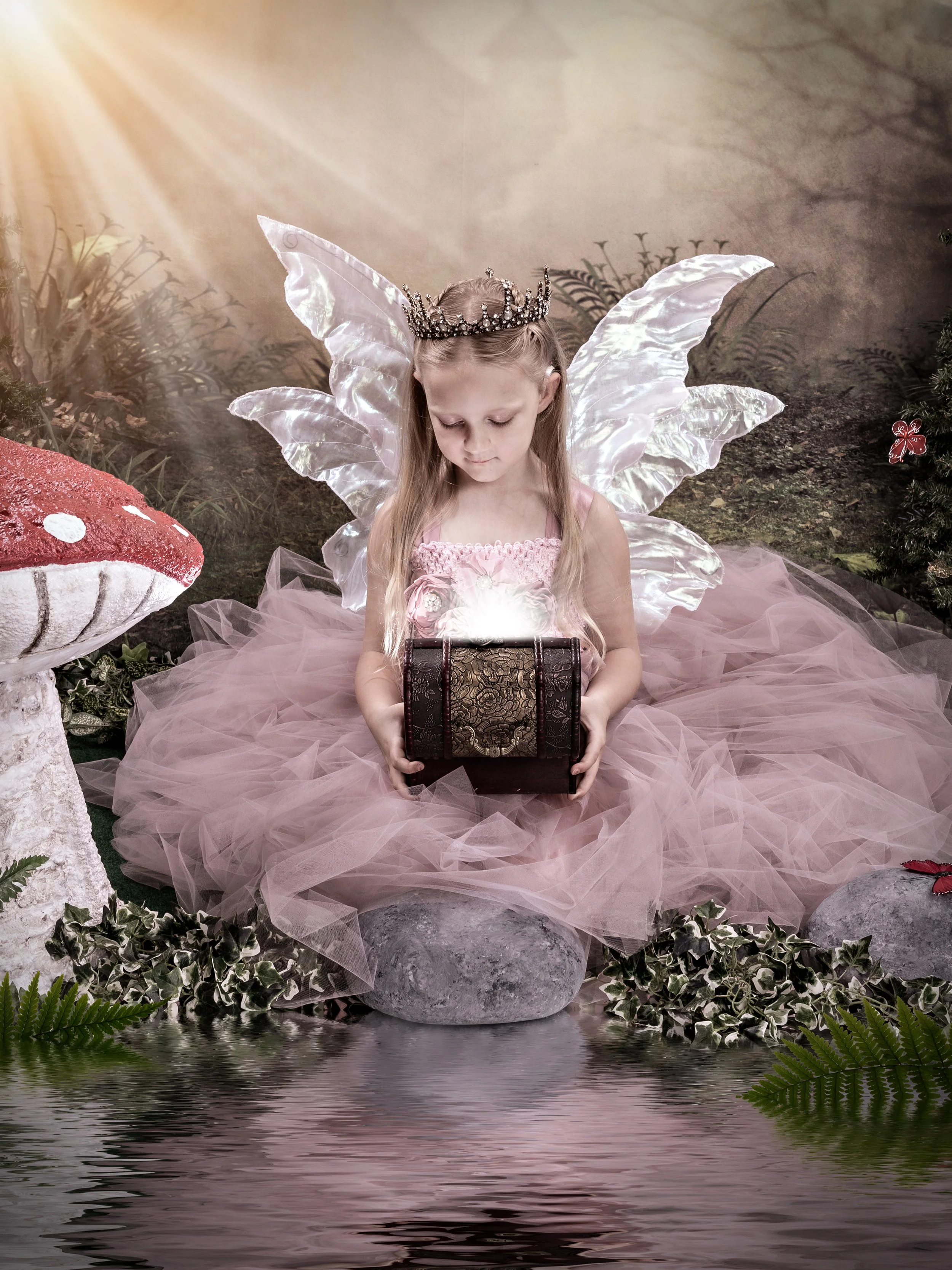 Fairy portrait session photographed at Studio Q Photography in Vancouver WA.