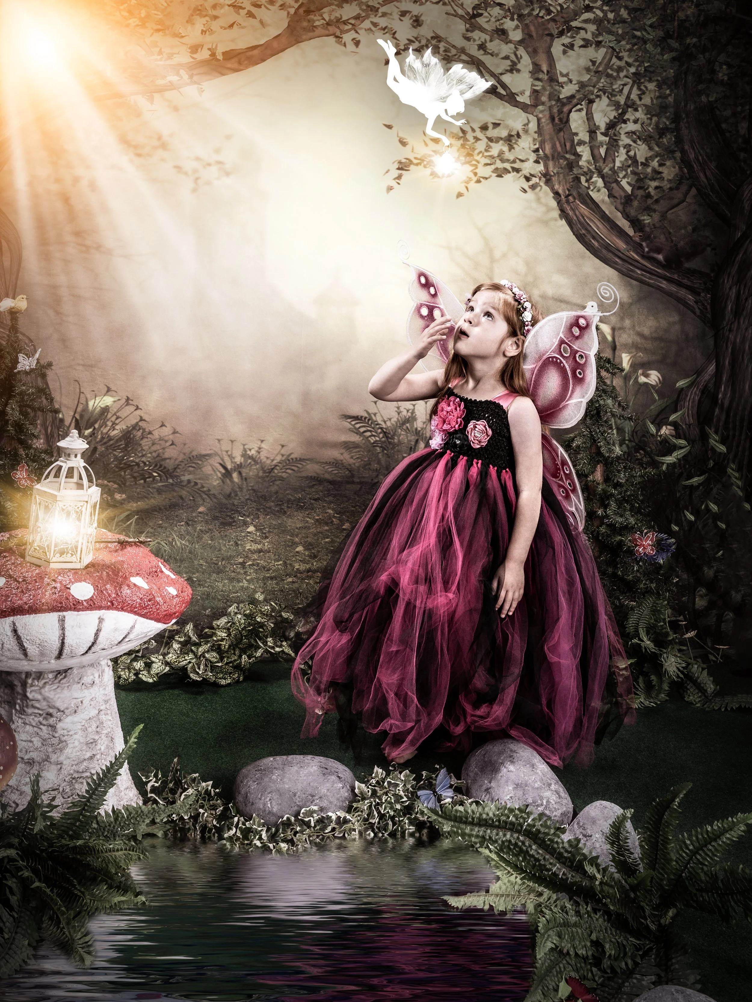 Fairy portrait session photographed at Studio Q Photography in Vancouver WA.