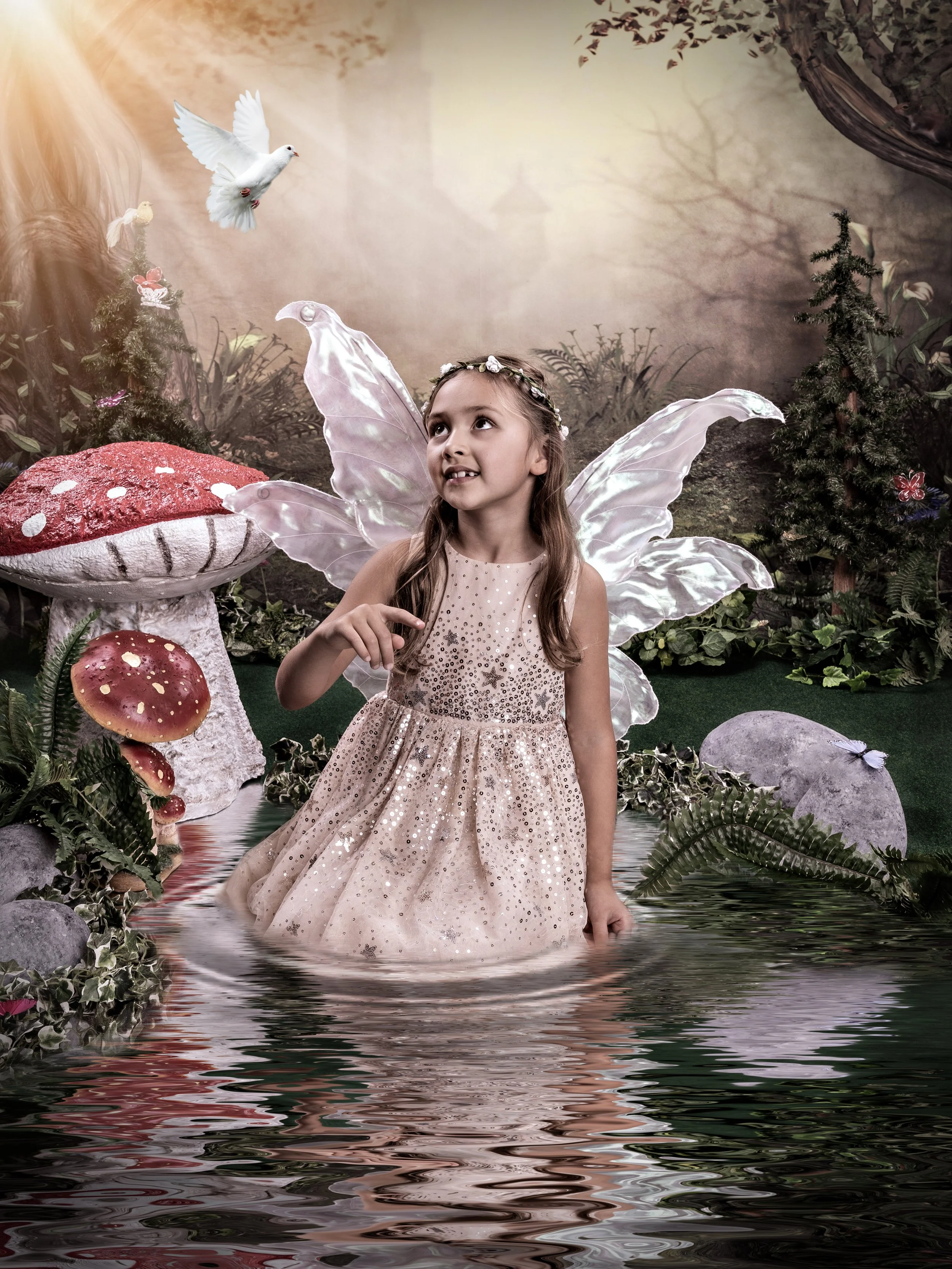 Fairy portrait session photographed at Studio Q Photography in Vancouver WA.