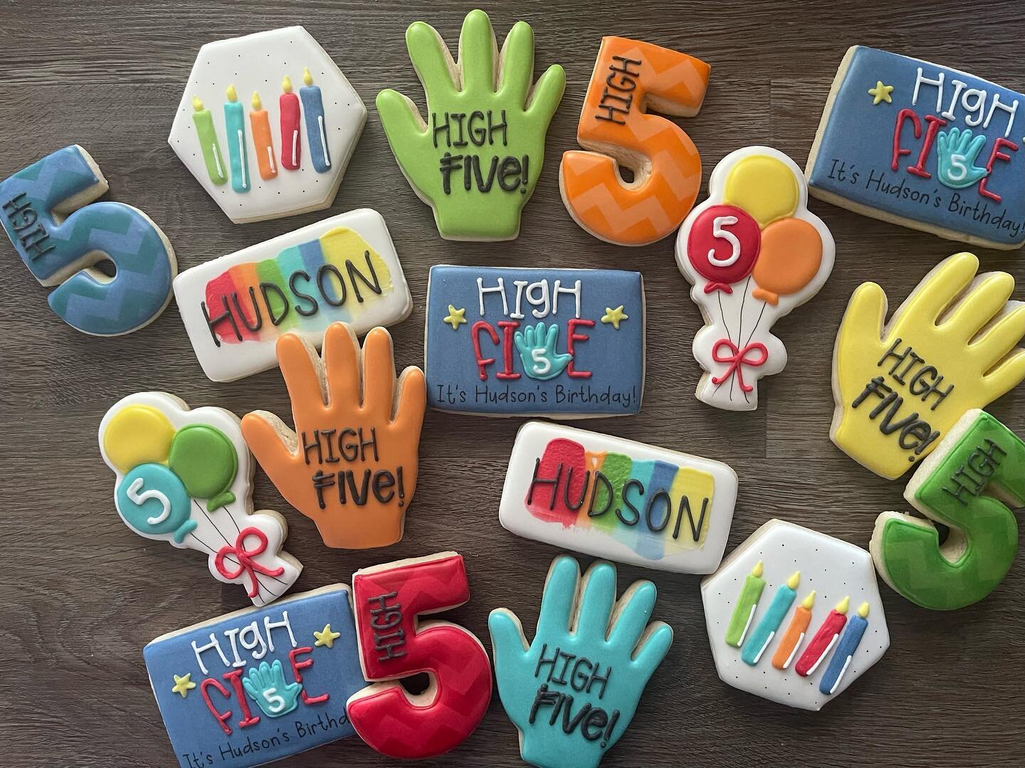 High 5 to Hudson! #birthdayboy #latepost #high5cookies