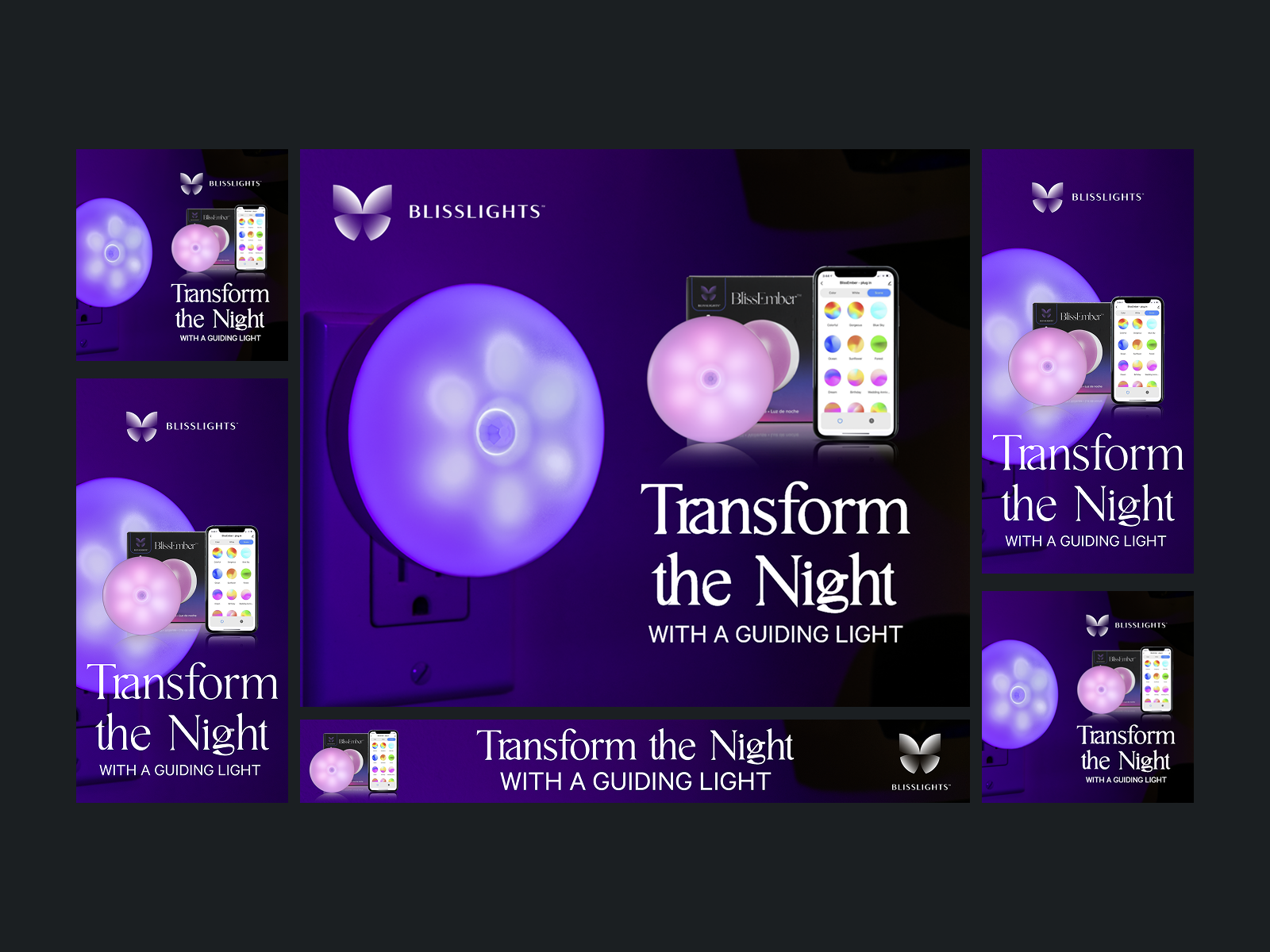 Blisslights — Multi-format lifestyle ads designed to sell a feeling