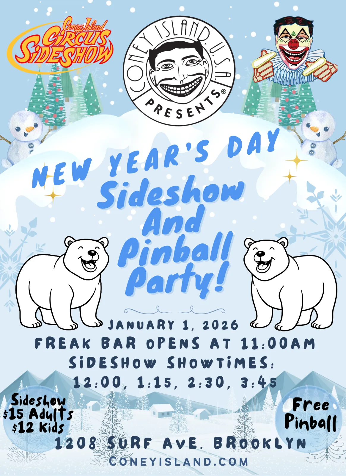 New Year's Day Sideshow