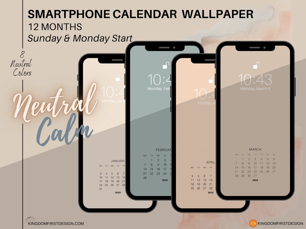 Smartphone Calendar Wallpaper Neutral Calm iPhone Android Lock Screen Home Screen Background — Kingdom First Consulting Smartphone Calendar Wallpaper Neutral Calm iPhone Android Lock Screen Home Screen Background — Kingdom First Consulting