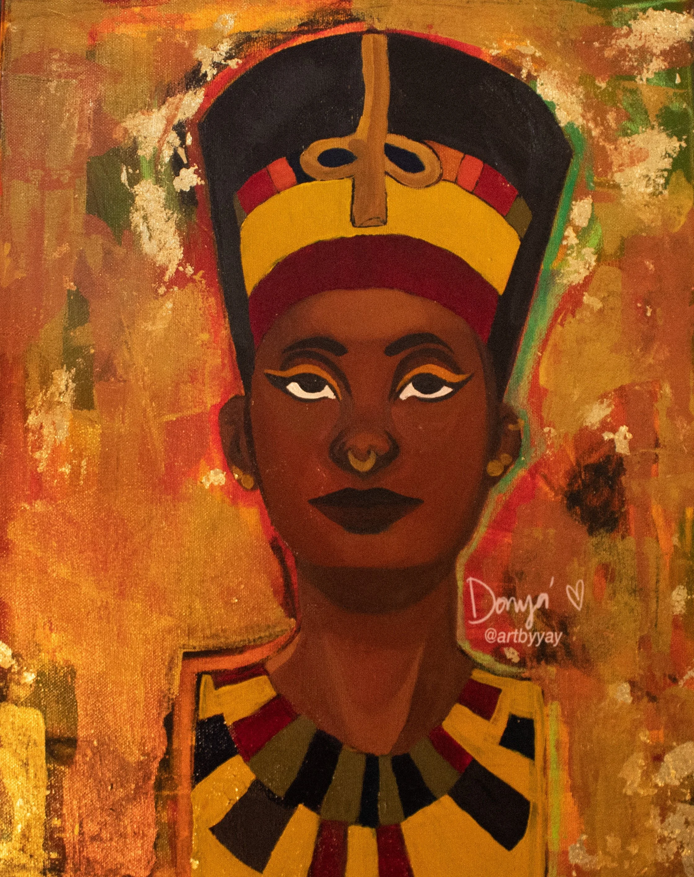 Nefertiti, Mixed Media, 2022
