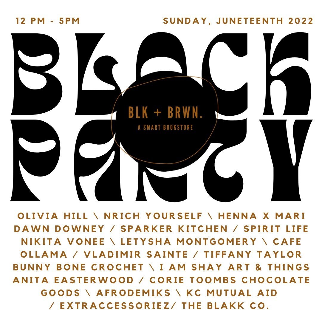 Hey good humans we are soooo close to our big day on Sunday! Have you RSVP'd yet? (Link in bio)

There's so many dope people that will be helping make this event a true representation of what BLK + BRWN stands for, and I couldn't have asked for a bet