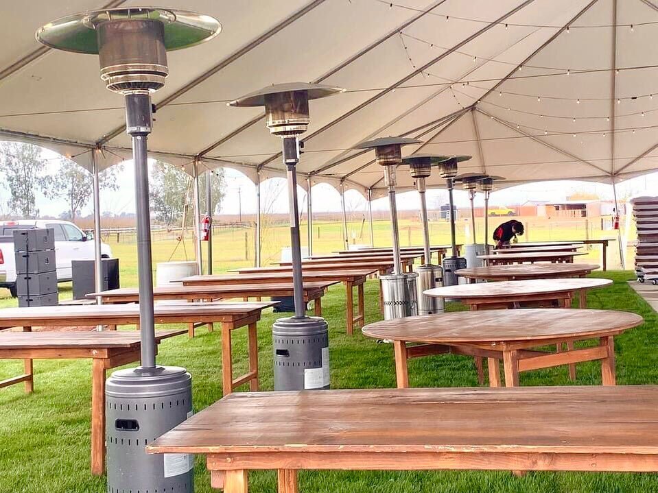 Winter Nights Are Over But Nature Is A Bit Bipolar🤨. With These Last Rainy Day&rsquo;s Nights Can Get A Little Chilly. Avoid That By Booking With Us. Heaters Always Ready To Go Out!!!🎊🙃

#heaterrental #eventrentals #wedding
#partyrentals