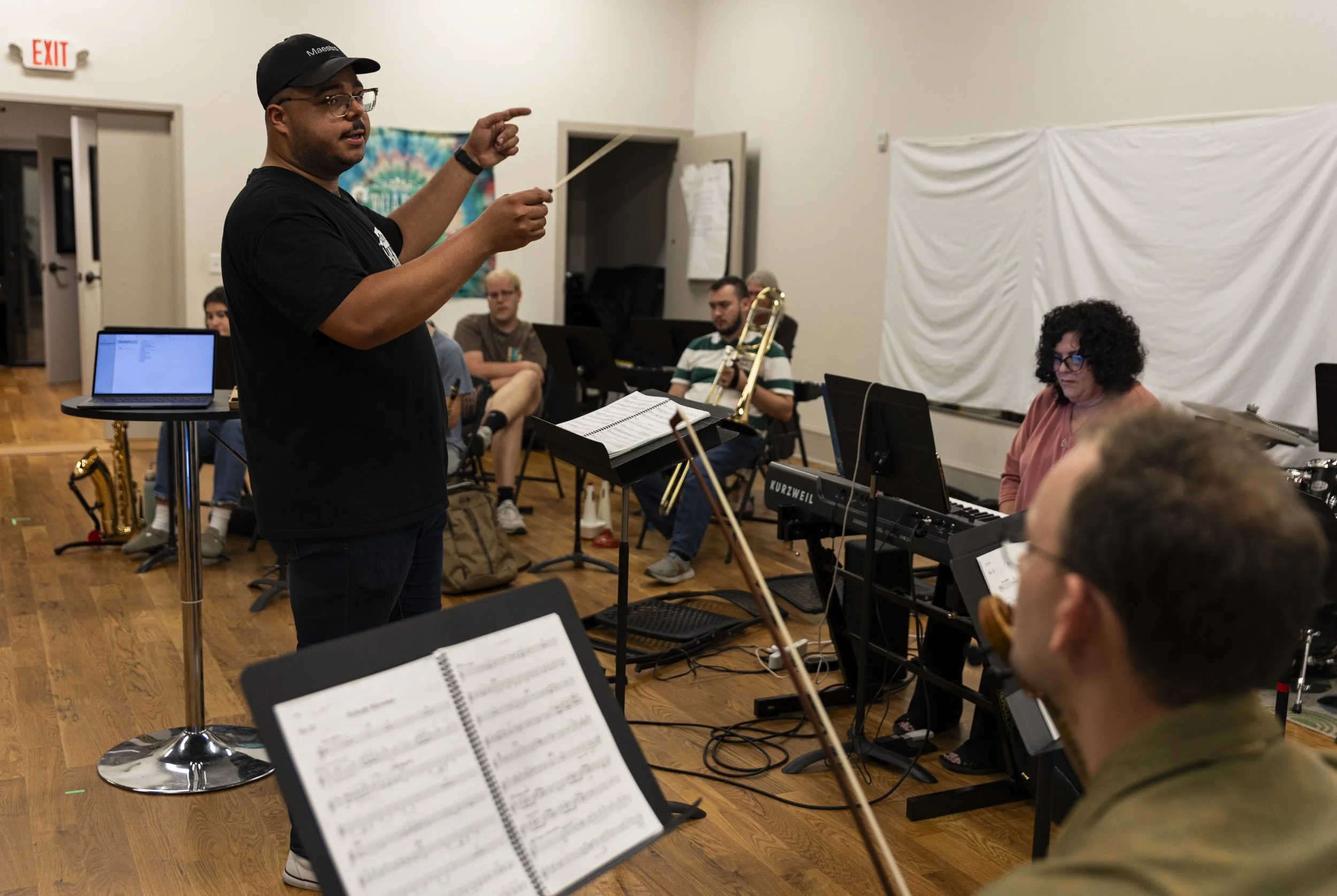 Cabaret orchestra rehearsal, 10/12/25