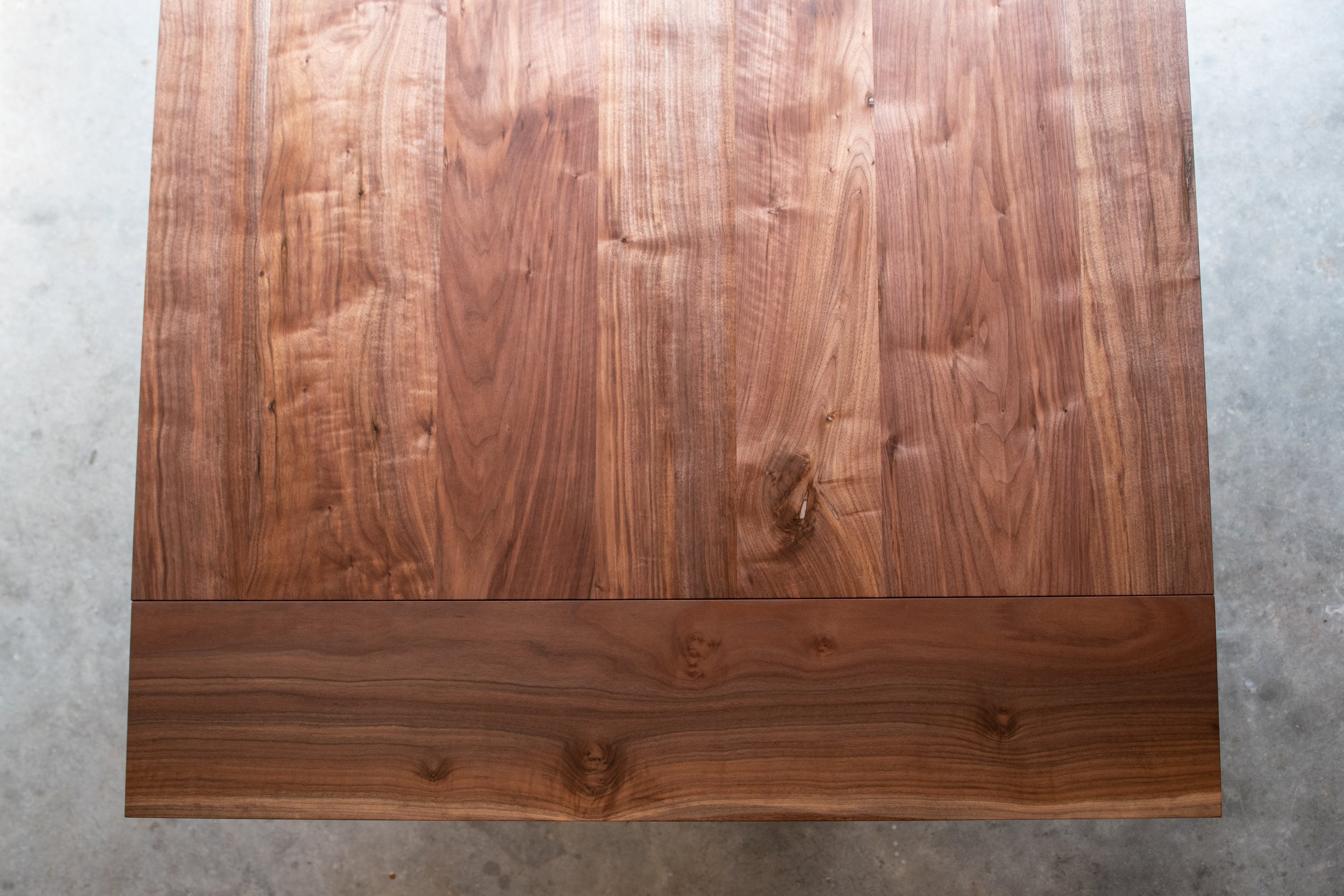 Carefully selected Oregon black walnut throughout
