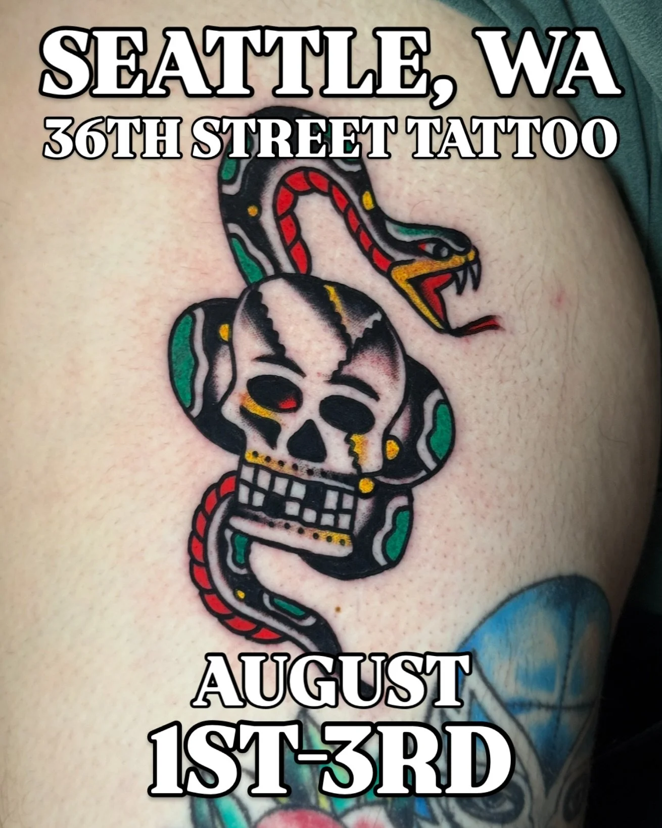 I&rsquo;ll be back in SEATTLE, working with all my homies at @36thstreettattoo! AUGUST 1-3

I have a few spots left, you can DM me to book! 😎