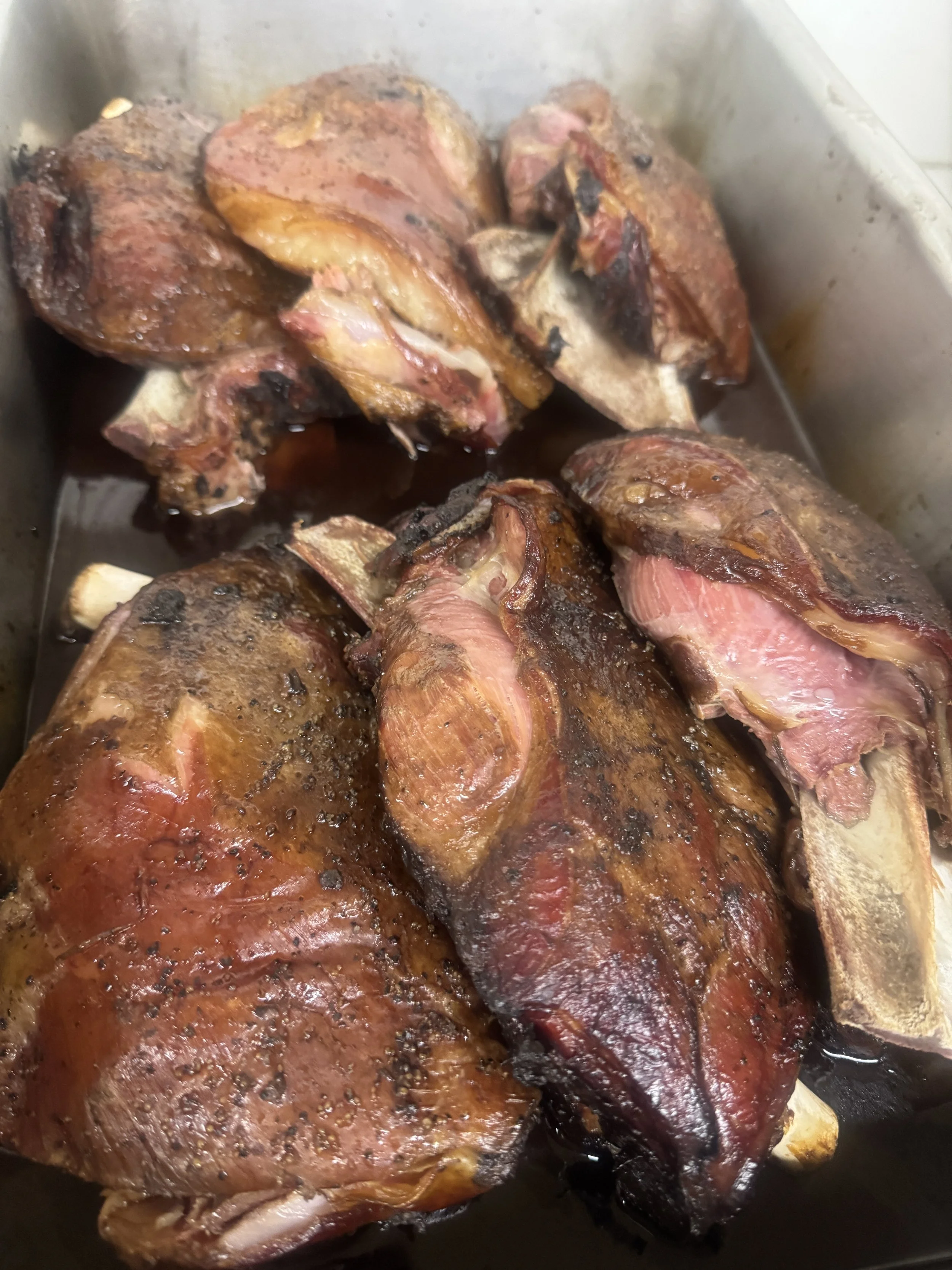 Smoked Lamb Shoulders