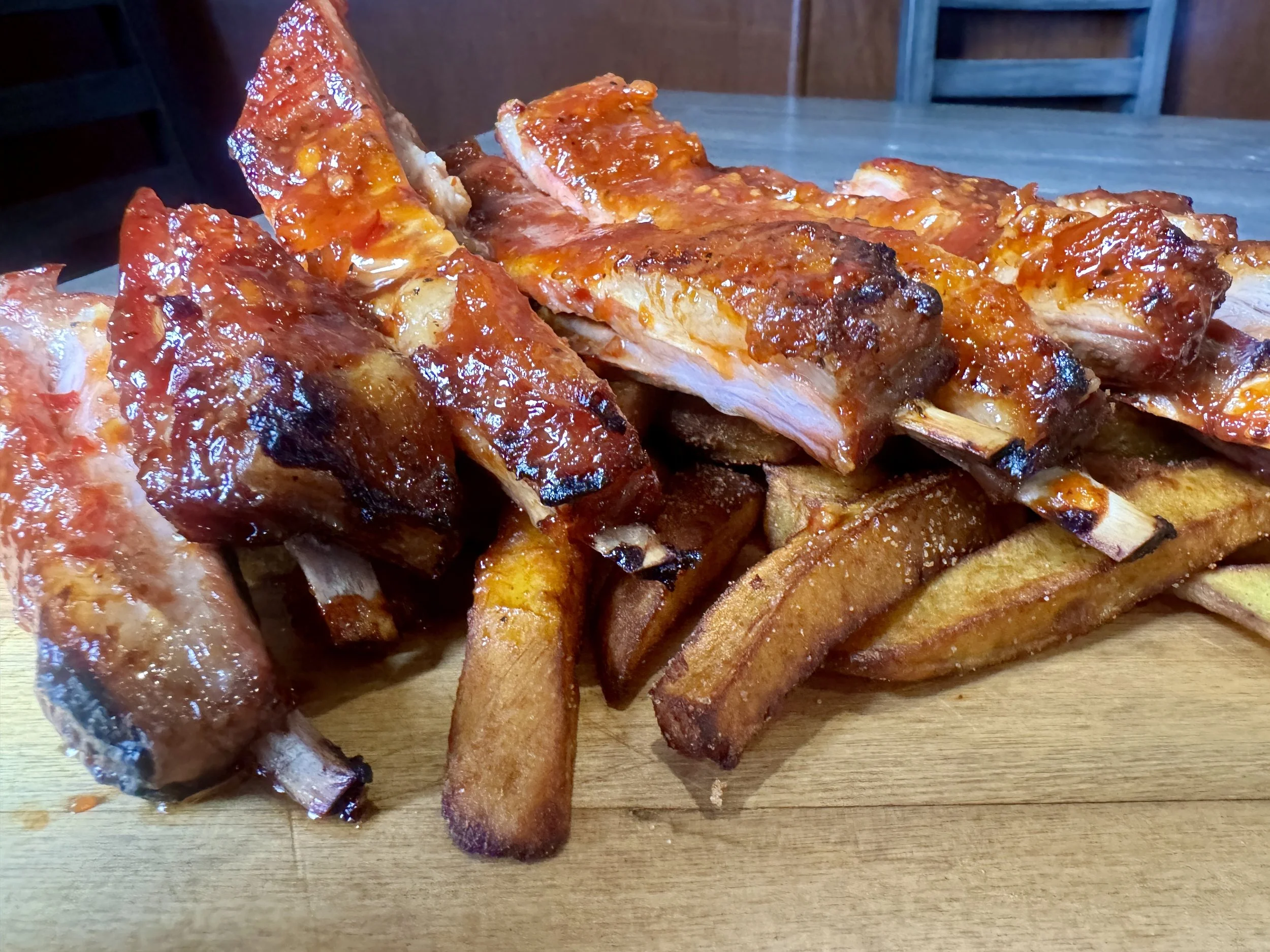 Lamb Ribs on Kumara Chips (Previous Special)