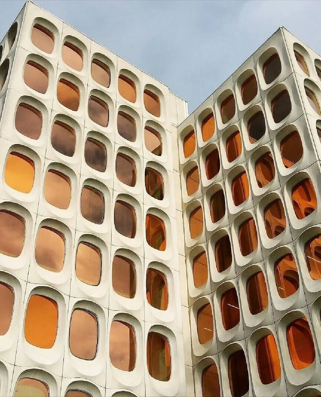 CBR Building in Belgium by architects Constantin Brodski and Marcel Lambrichs, 1970.