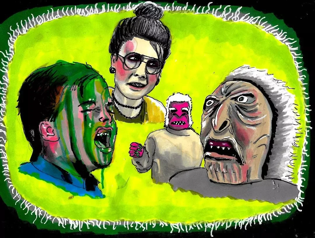 latest image for @wewatchbadfilms featuring Troll 2, possibly the best worst film of all time!  Pencil, pen and ink. #drawing #sketch #portrait #art #artwork #artist #creativearts #illustration #creativity #creativearts #artists #troll2 #cultfilms #c