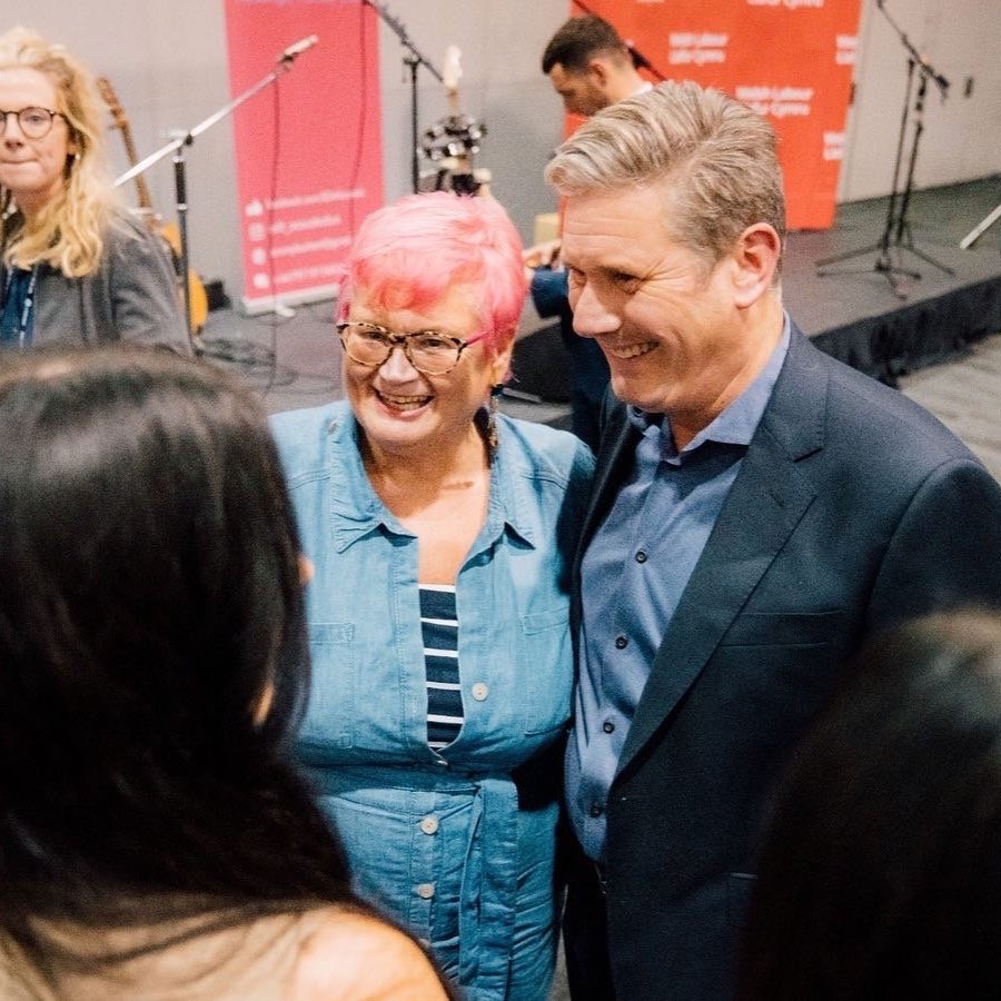 Carolyn with Sir Keir Starmer at Labour Party Conference 2022