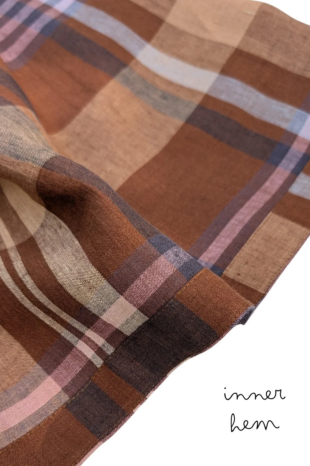 annie brown check linen skirt - inner hem.jpg