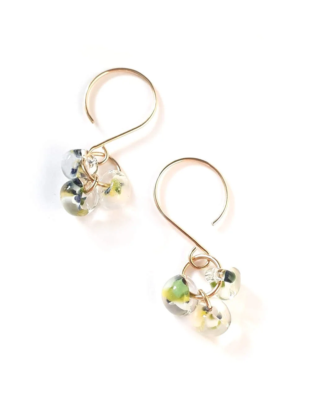seasonal earrings grass sterling silver main image