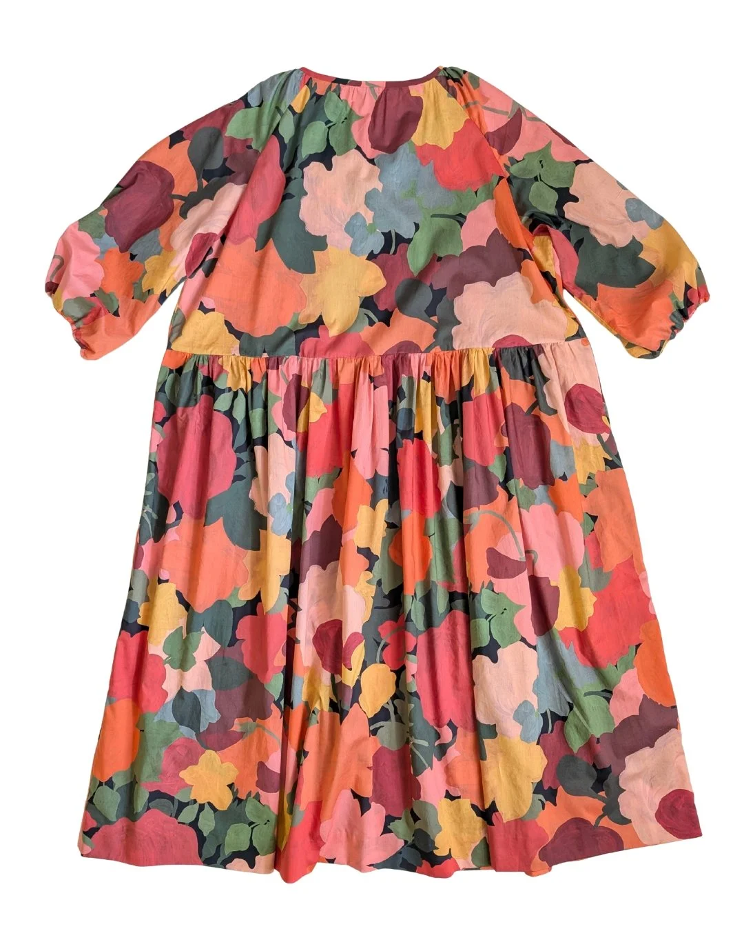 back flat lay image of Marina Raglan Sleeve Dress