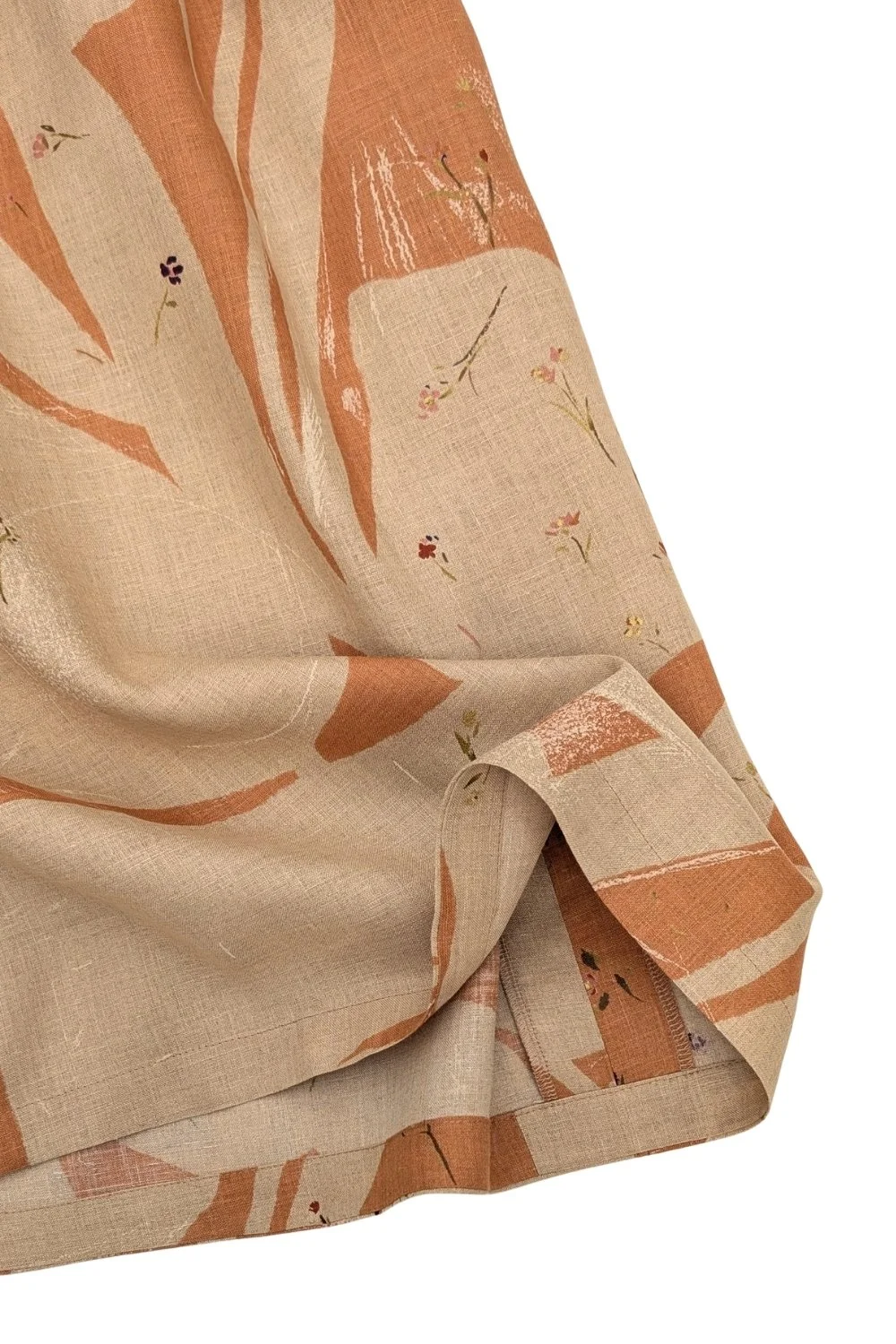 momo pleat skirt - peach - hem detail.jpg