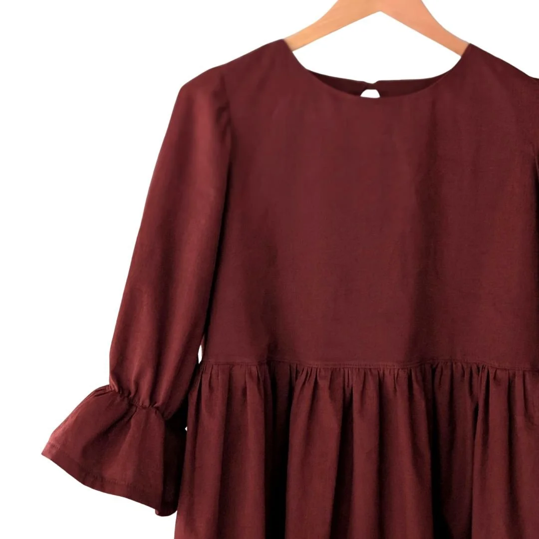 brown cord dress
