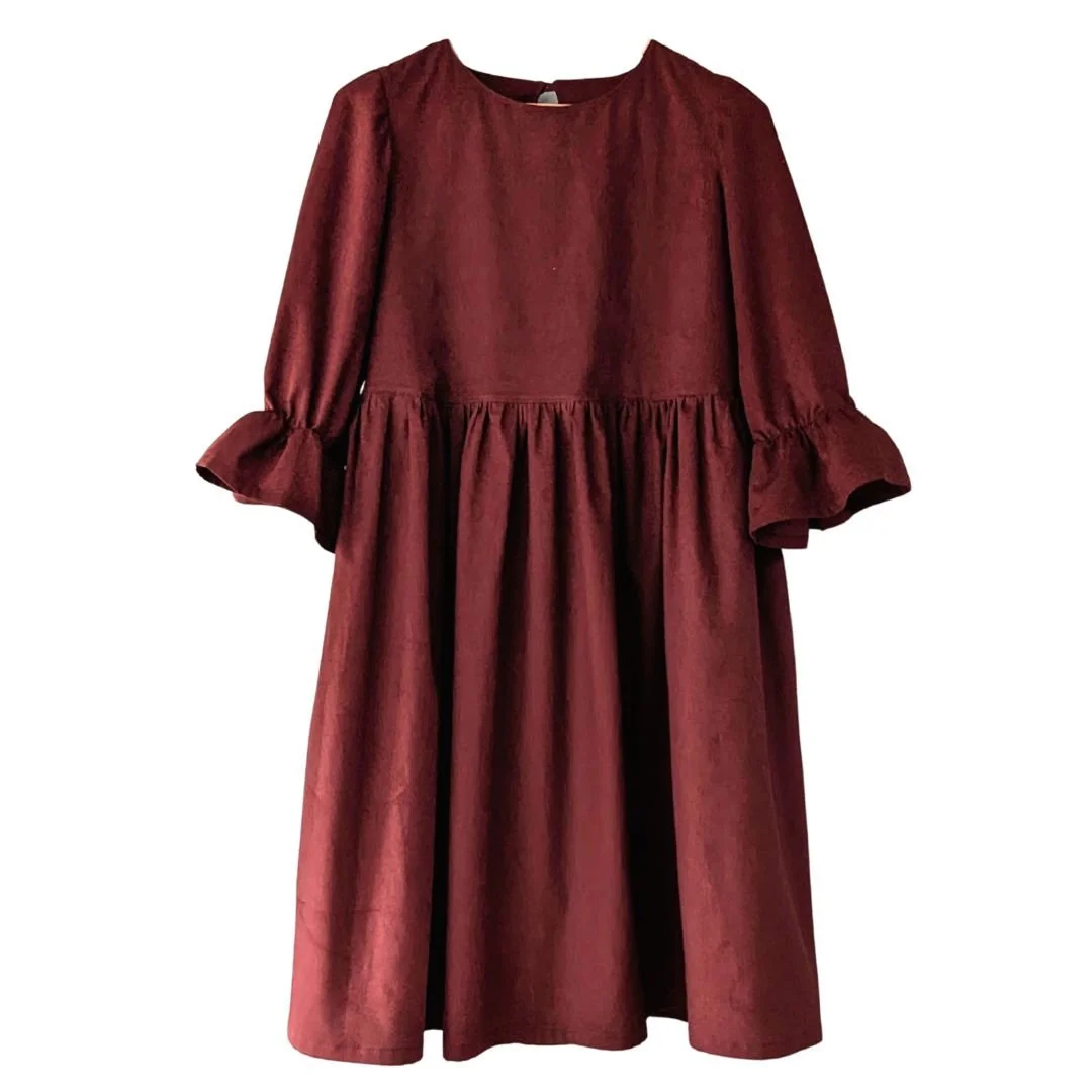 brown cord dress