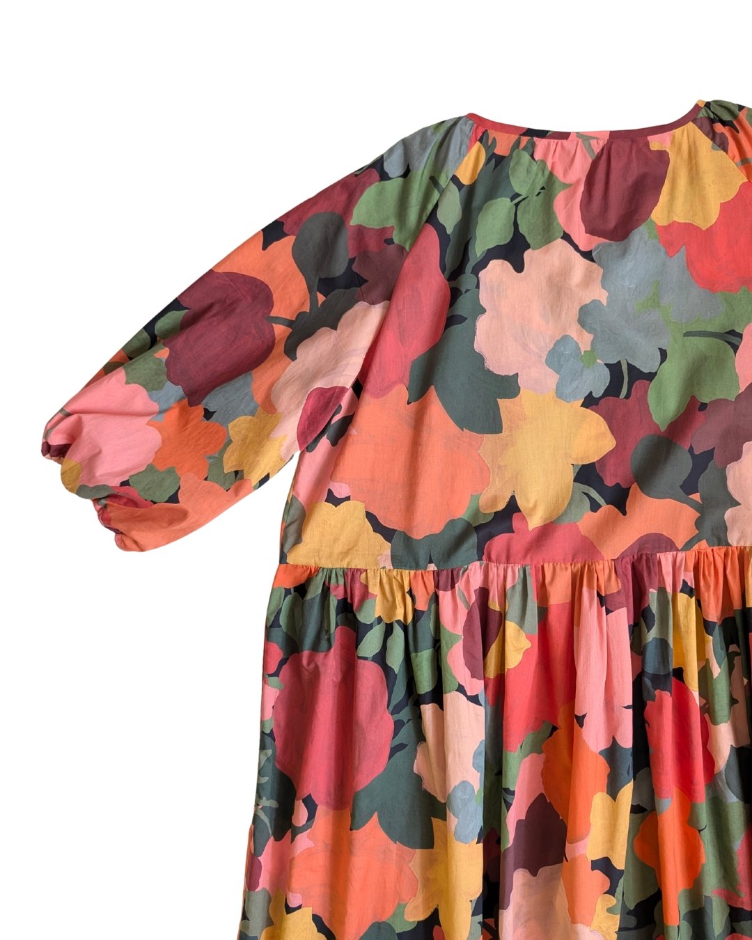 close up of the back of the Marina Raglan Sleeve Dress