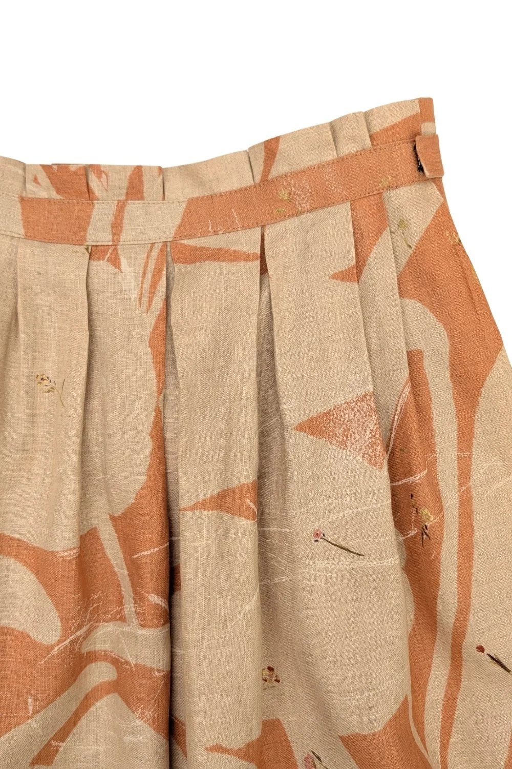 momo pleat skirt - peach - waitband detail.jpg