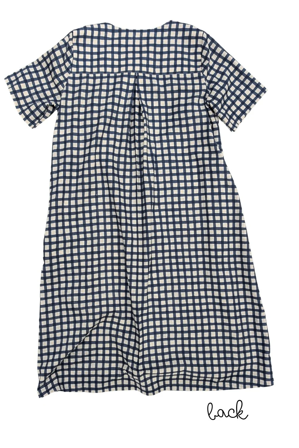 Hannah Check Dress - back.jpg