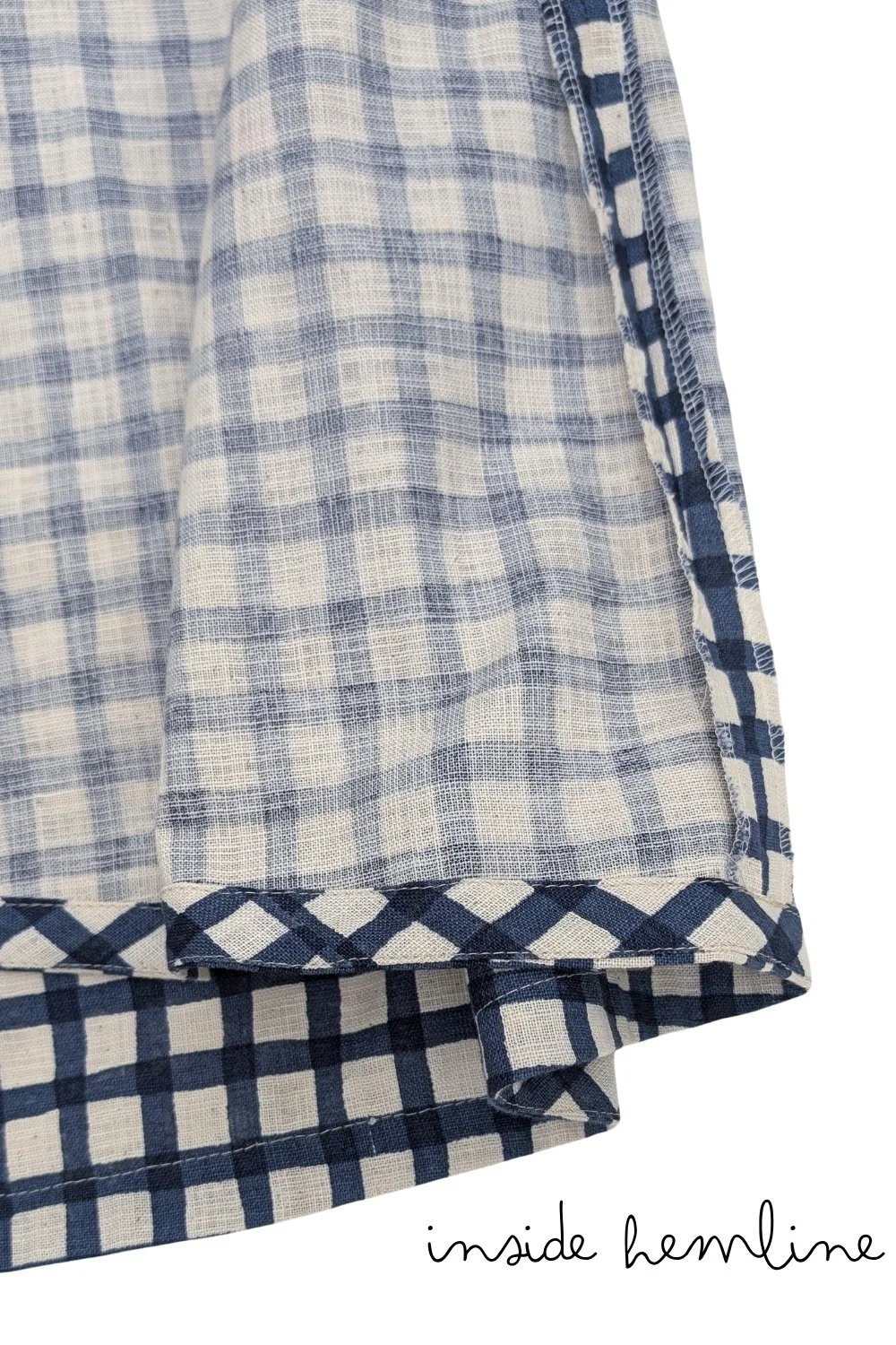Hannah Check Dress - hem detail.jpg