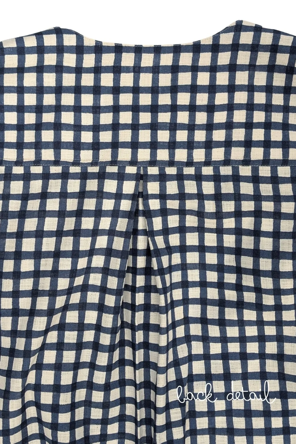 Hannah Check Dress - back detail.jpg