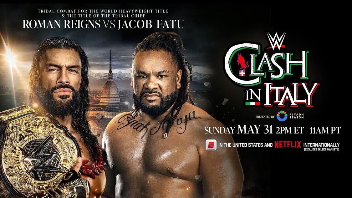 Σε ρίσκο ο αγώνας του Roman Reigns με τον Jacob Fatu στο Clash in Italy