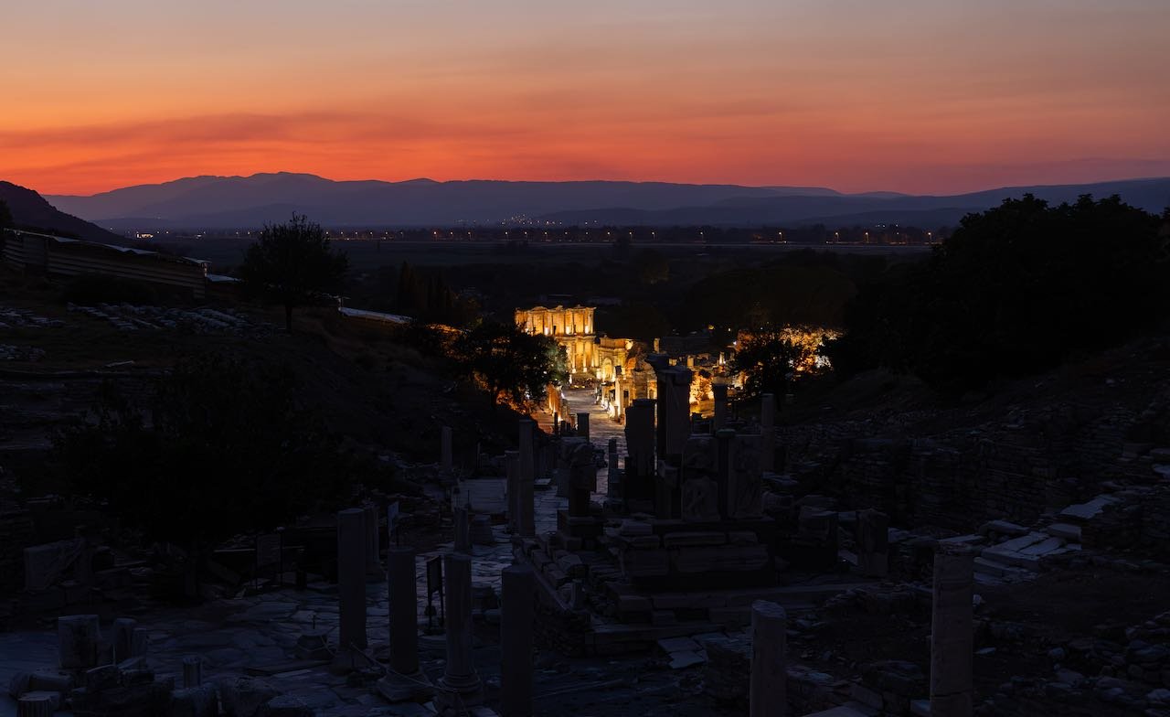 Greece - Ephesus - Celsus at Sunset.jpeg