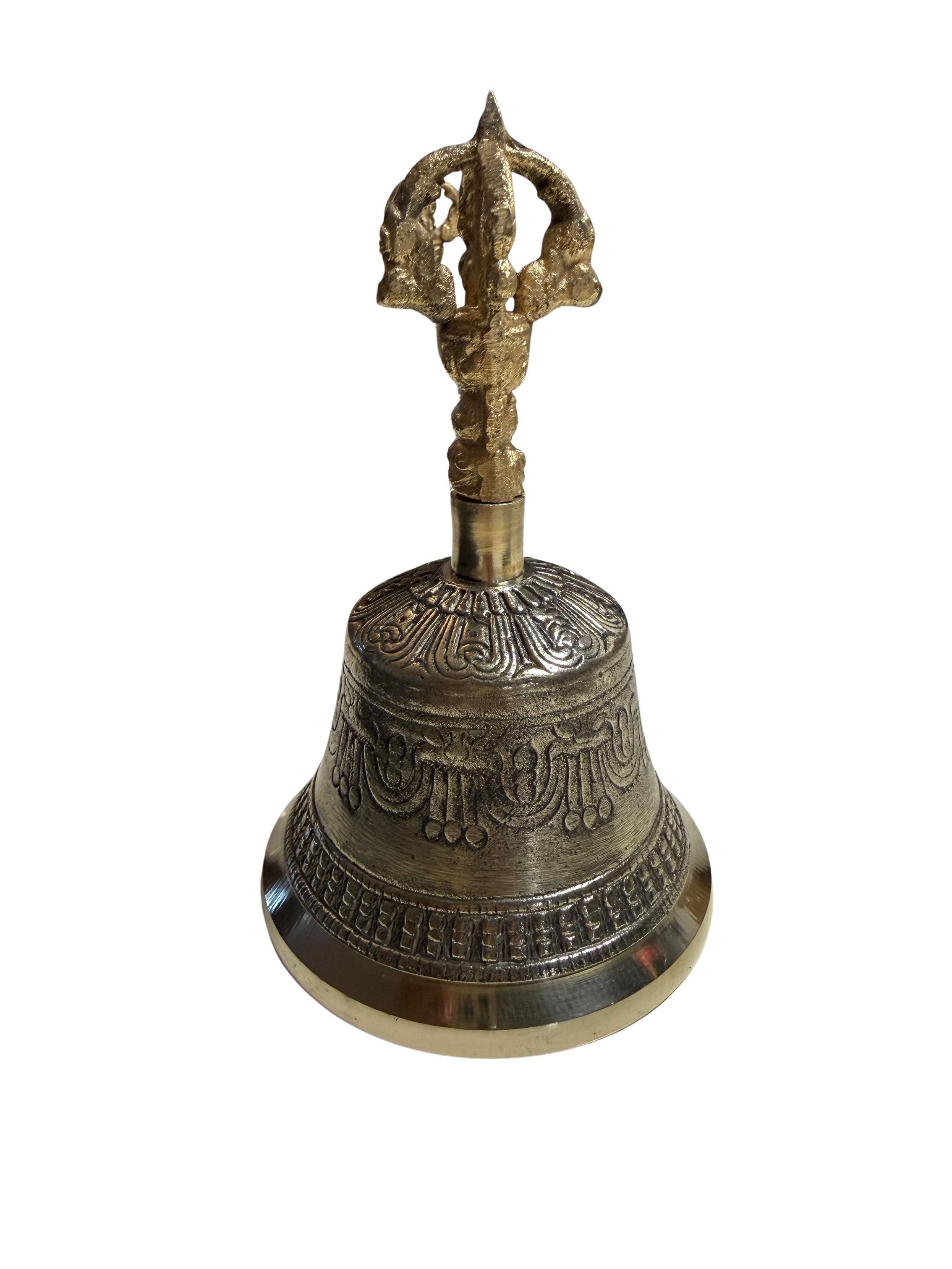 Tibetan Vajra Bell (Drilbu) – Handcrafted Meditation & Ritual Bell