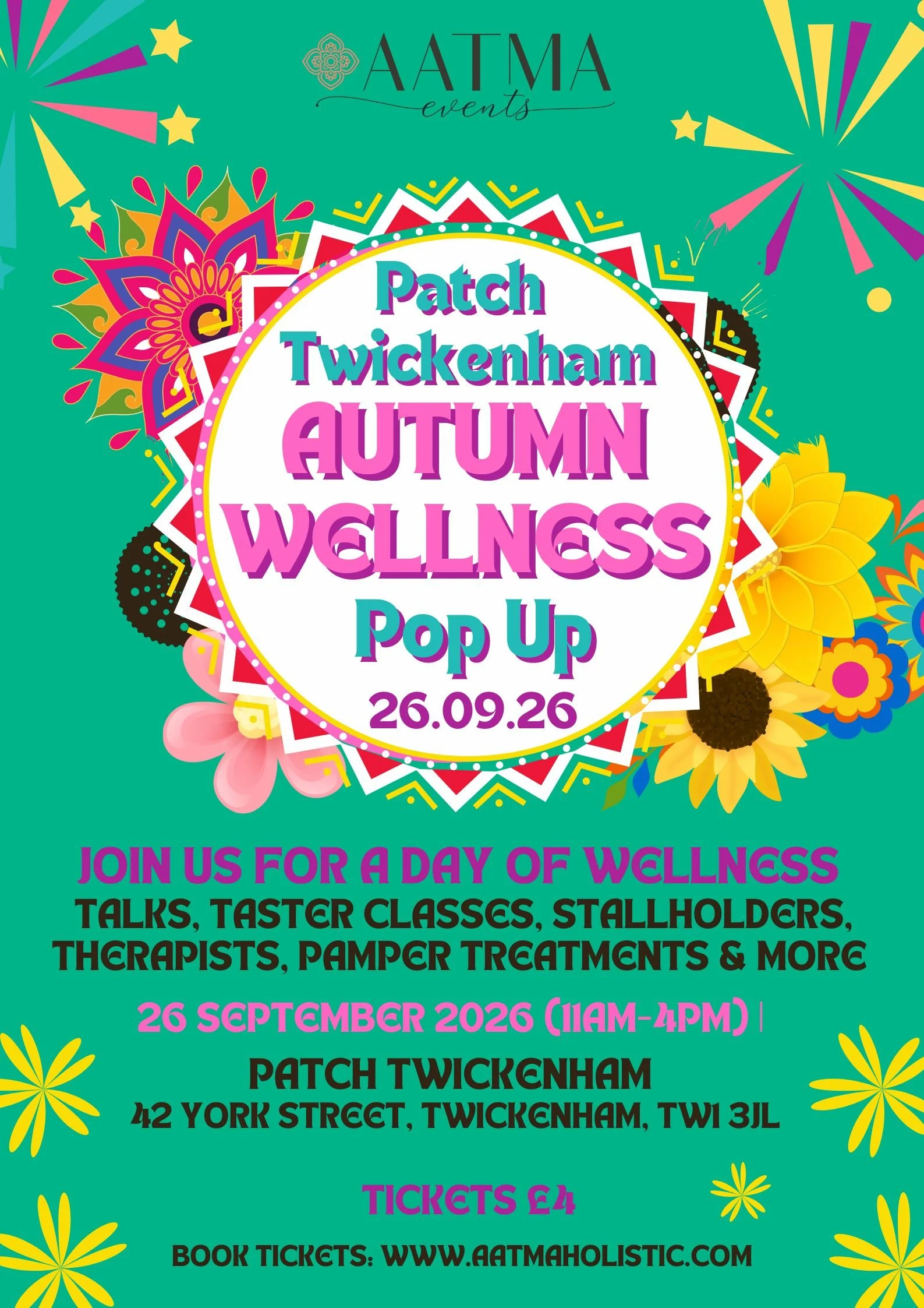 Autumn Wellness "Pop Up" 26 September 2026, Twickenham