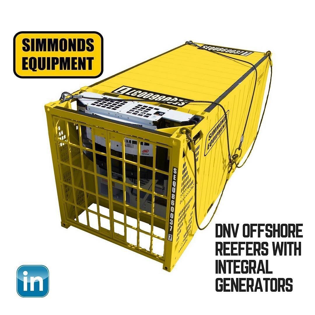 Simmonds Equipment&rsquo;s Genset Reefers are our most popular design for offshore food supply. 
We were requested by the offshore industry to design an appropriate model that would cover all their issues.
We built a unit with an integral generator. 