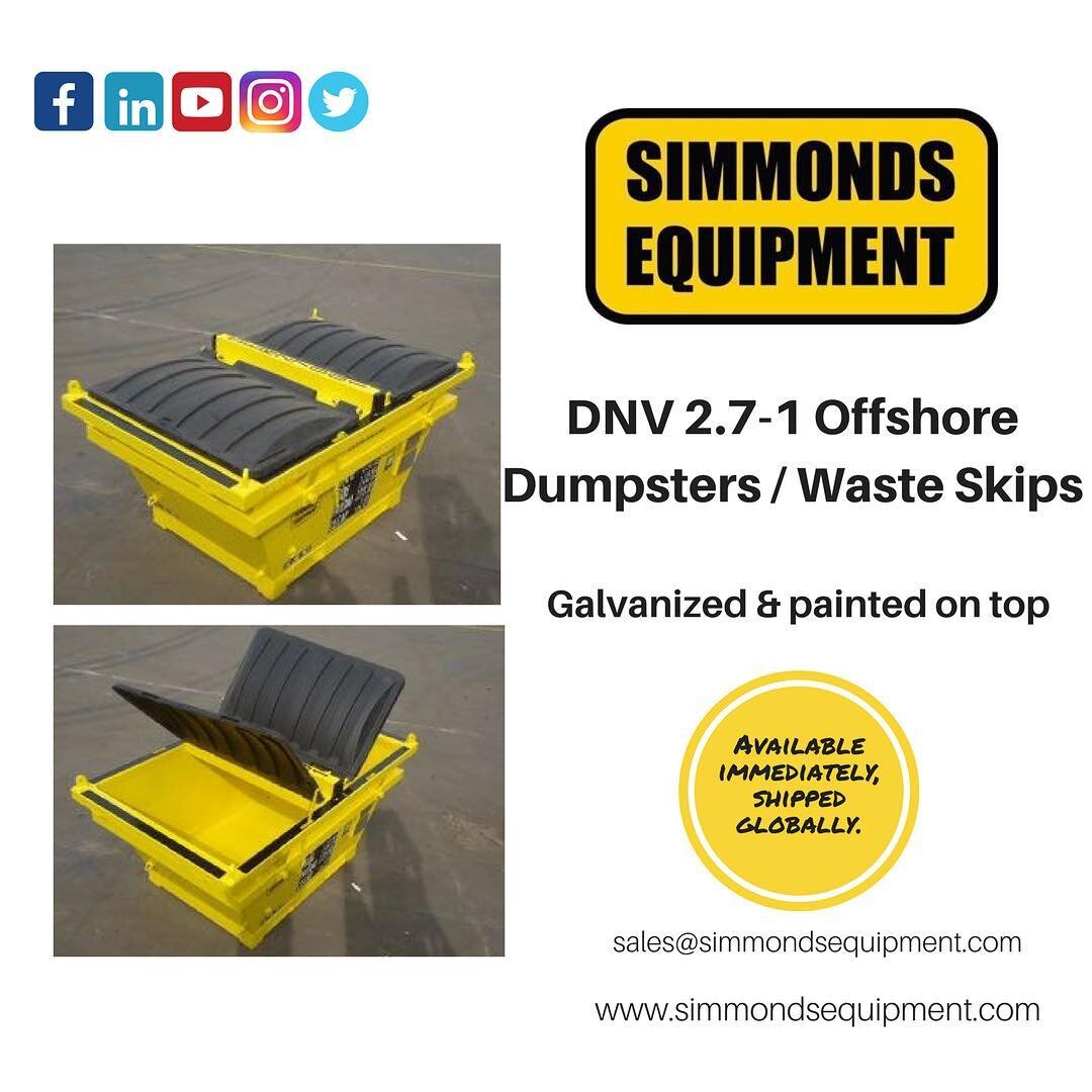 &bull;The corrosion inhibition you require from an offshore dumpster / waste skip&bull;
__________________________________________________
#simmondsequipment #oilandgasindustry #offshorecontainers #dnv #dnv271 #dumpster #wasteskip #oilfieldsupplier #