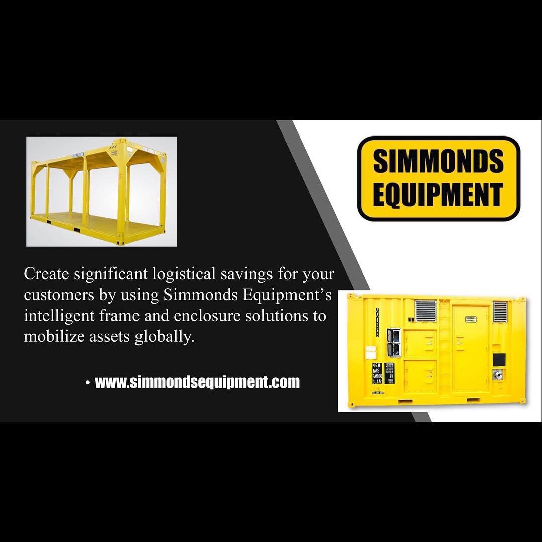 💡Create significant logistical savings for your customers by using Simmonds Equipment&rsquo;s intelligent frame and enclosure solutions to mobilize assets globally. 
#simmondsequipment #DNV #DNV271 #EquipmentFrame #Frame #renewables #blackandyellow 