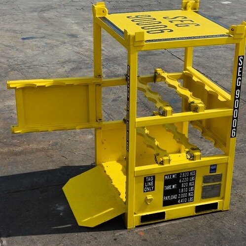 Simmonds Equipment Gas Racks hold your bottles individually within a DNV 2.7-1 lifting frame for compliance with the new offshore oilfield transportation requirements. 

☑️Our gas racks allow bottles to be held individually by removable clamps to com